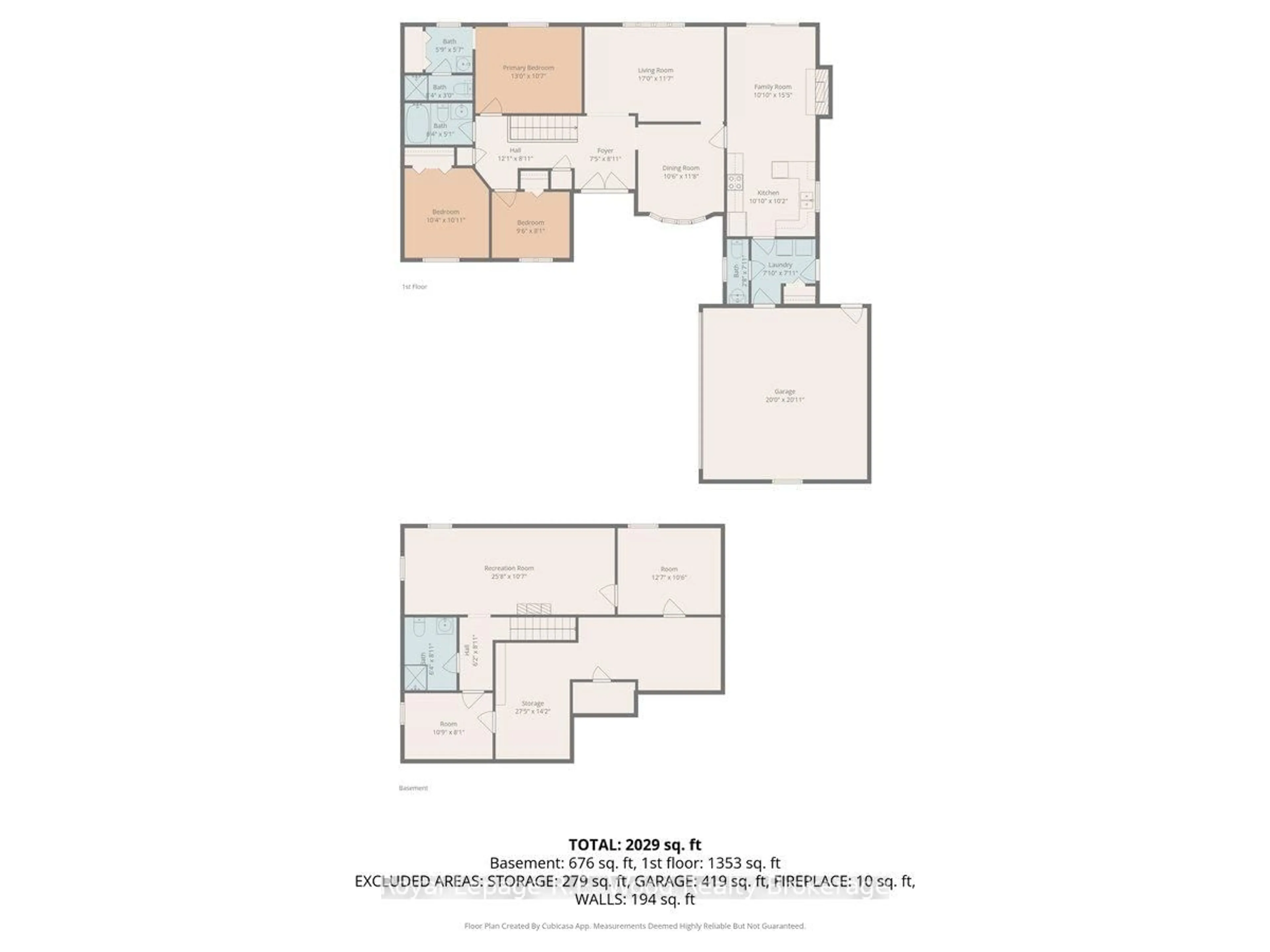Floor plan for 46 Tanager Dr, Tillsonburg Ontario N4G 5J6