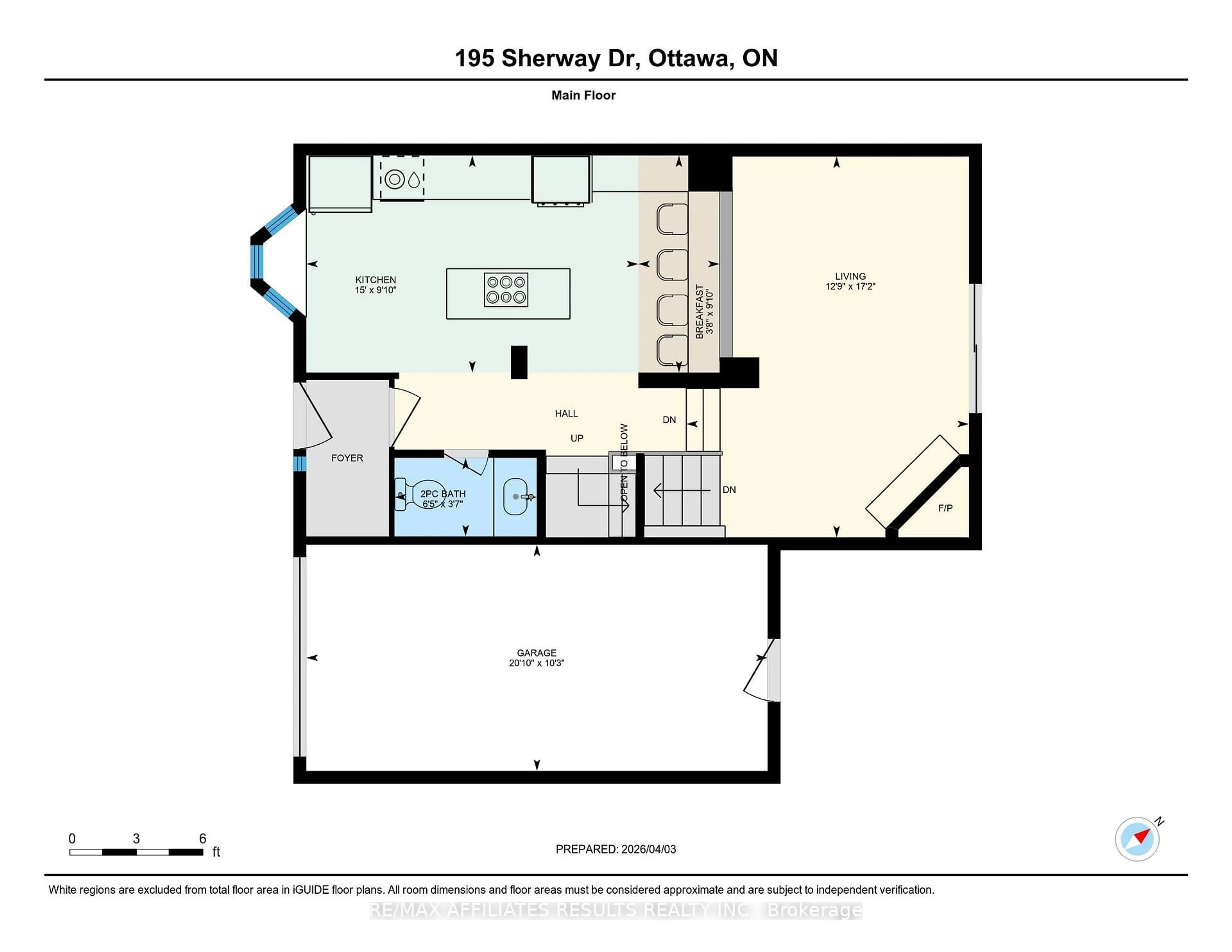 Floor plan for 195 Sherway Dr, Ottawa Ontario K2J 1Y1
