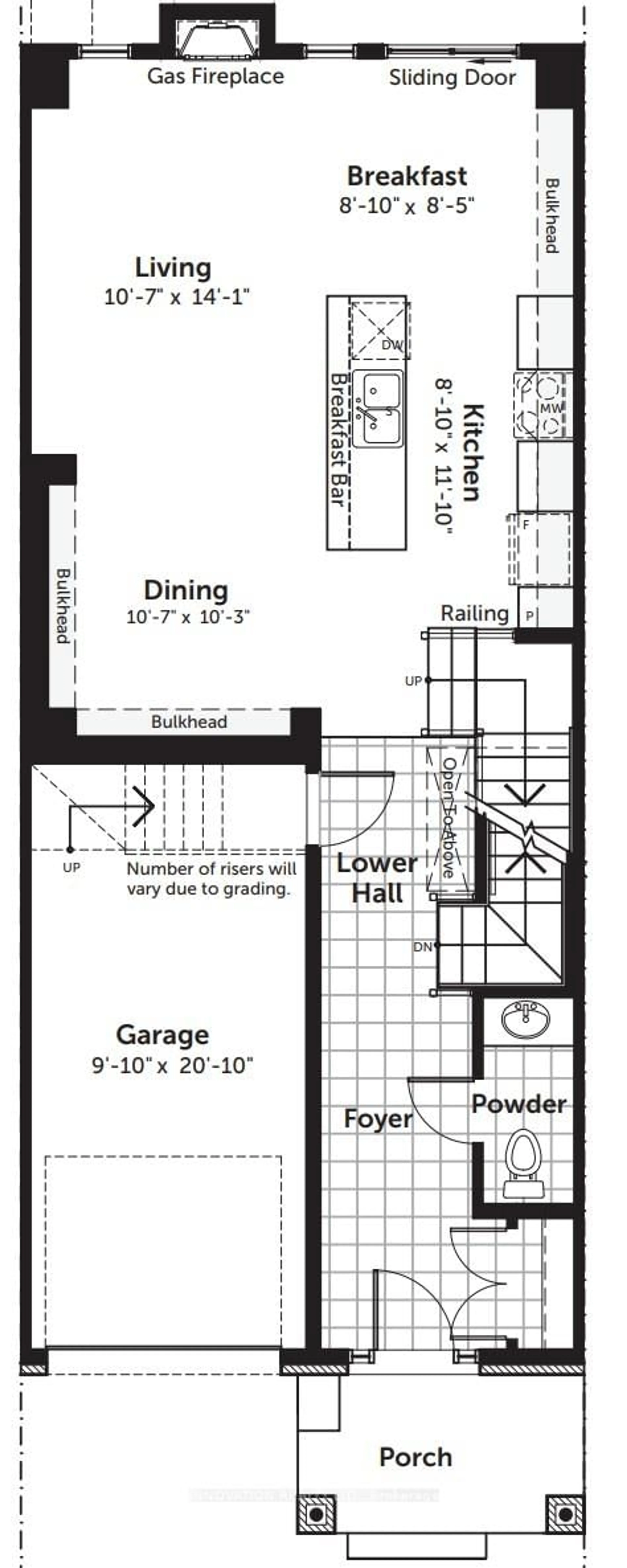 Floor plan for 646 Rathburn Lane, Ottawa Ontario K1T 0V9