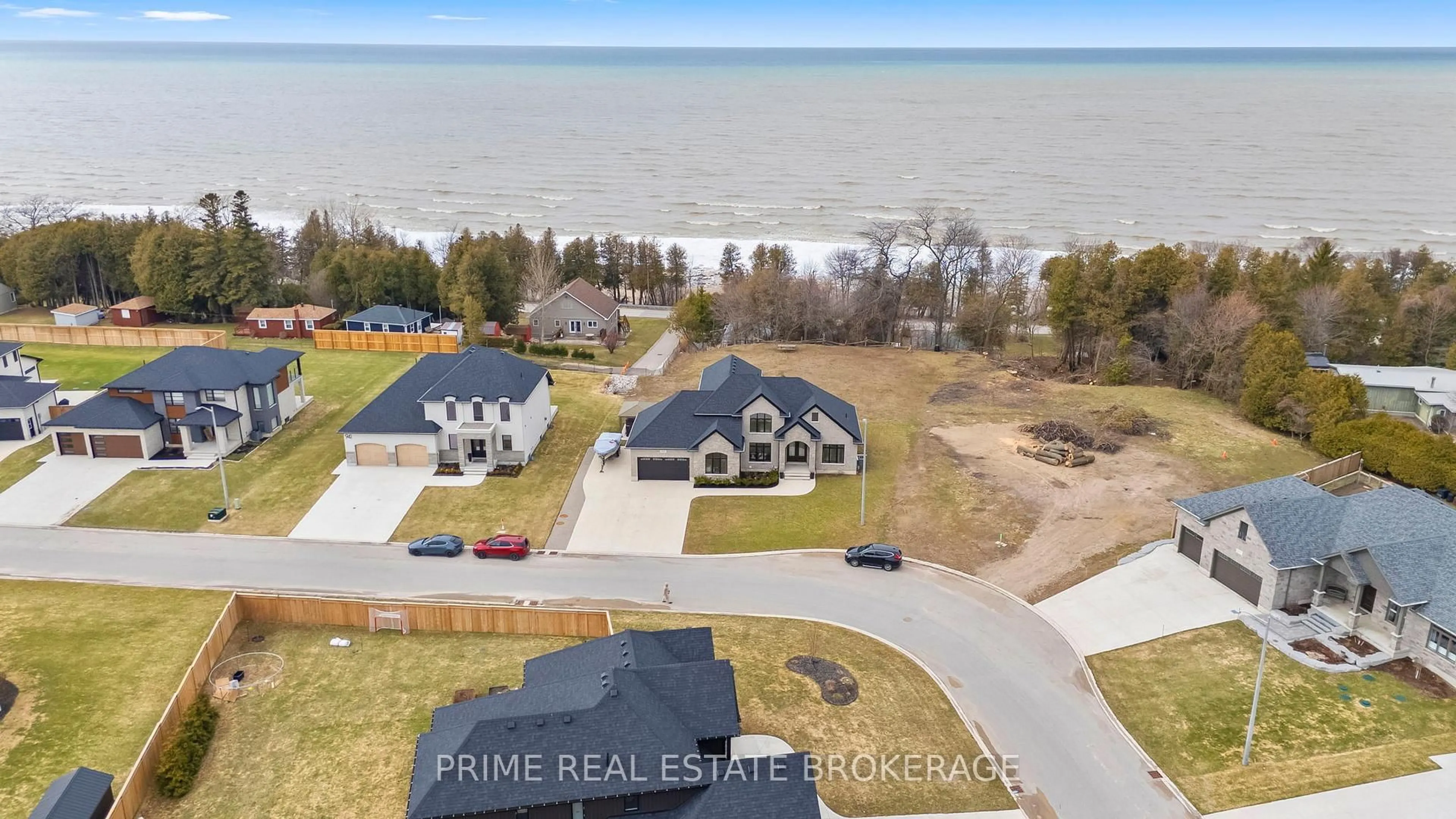 A pic from outside/outdoor area/front of a property/back of a property/a pic from drone, water/lake/river/ocean view for 939 Bogdanovic Way, Huron-Kinloss Ontario N2Z 0H4