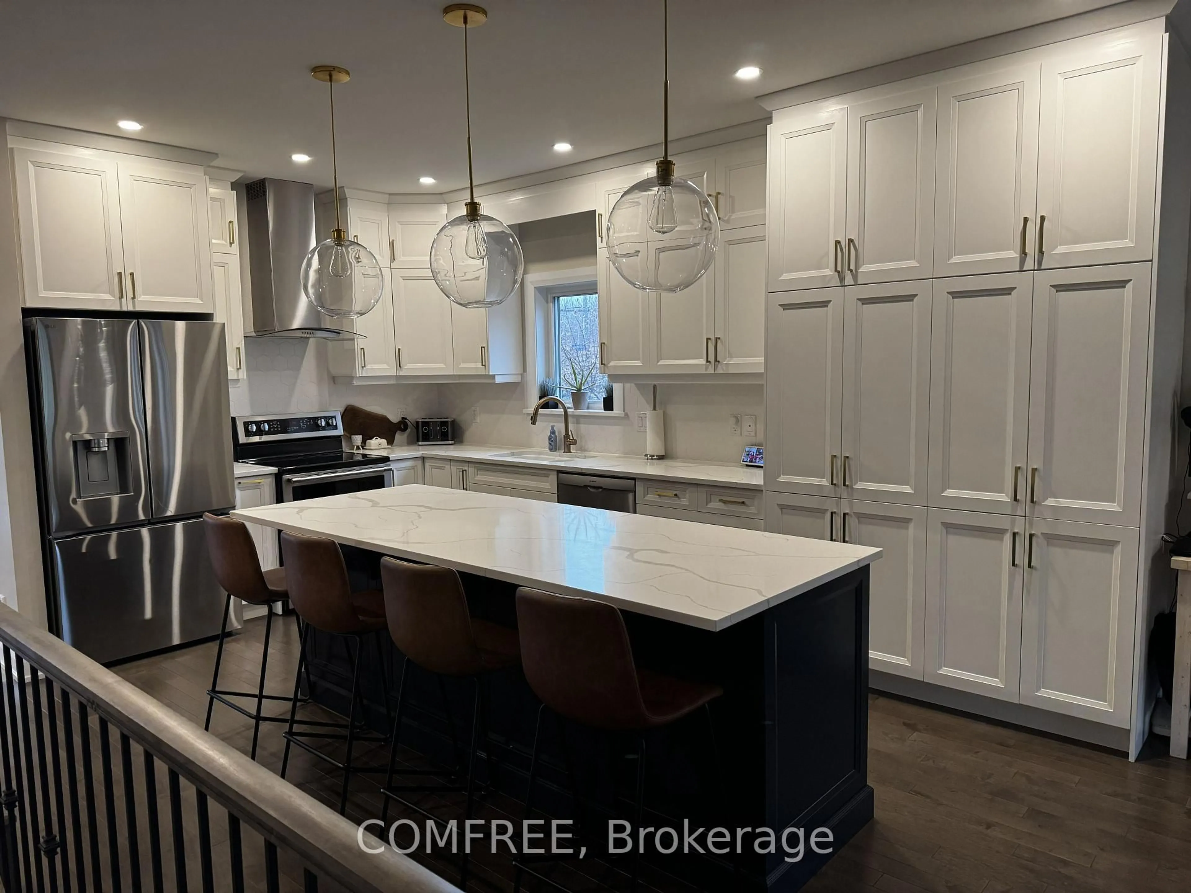 Open concept kitchen, ceramic/tile floor for 601 Meadowridge Circ, Carp Ontario K0A 1L0