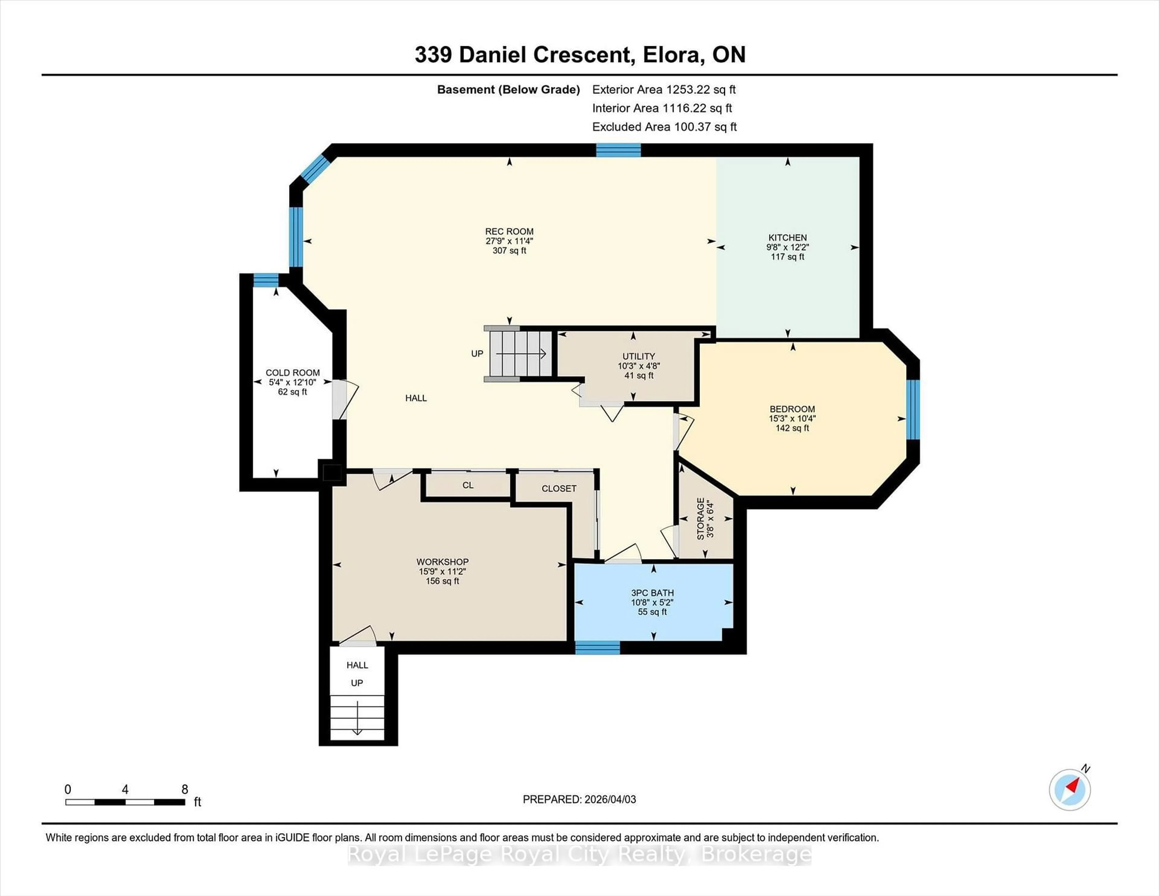 Floor plan for 339 Daniel Cres, Centre Wellington Ontario N0B 1S0