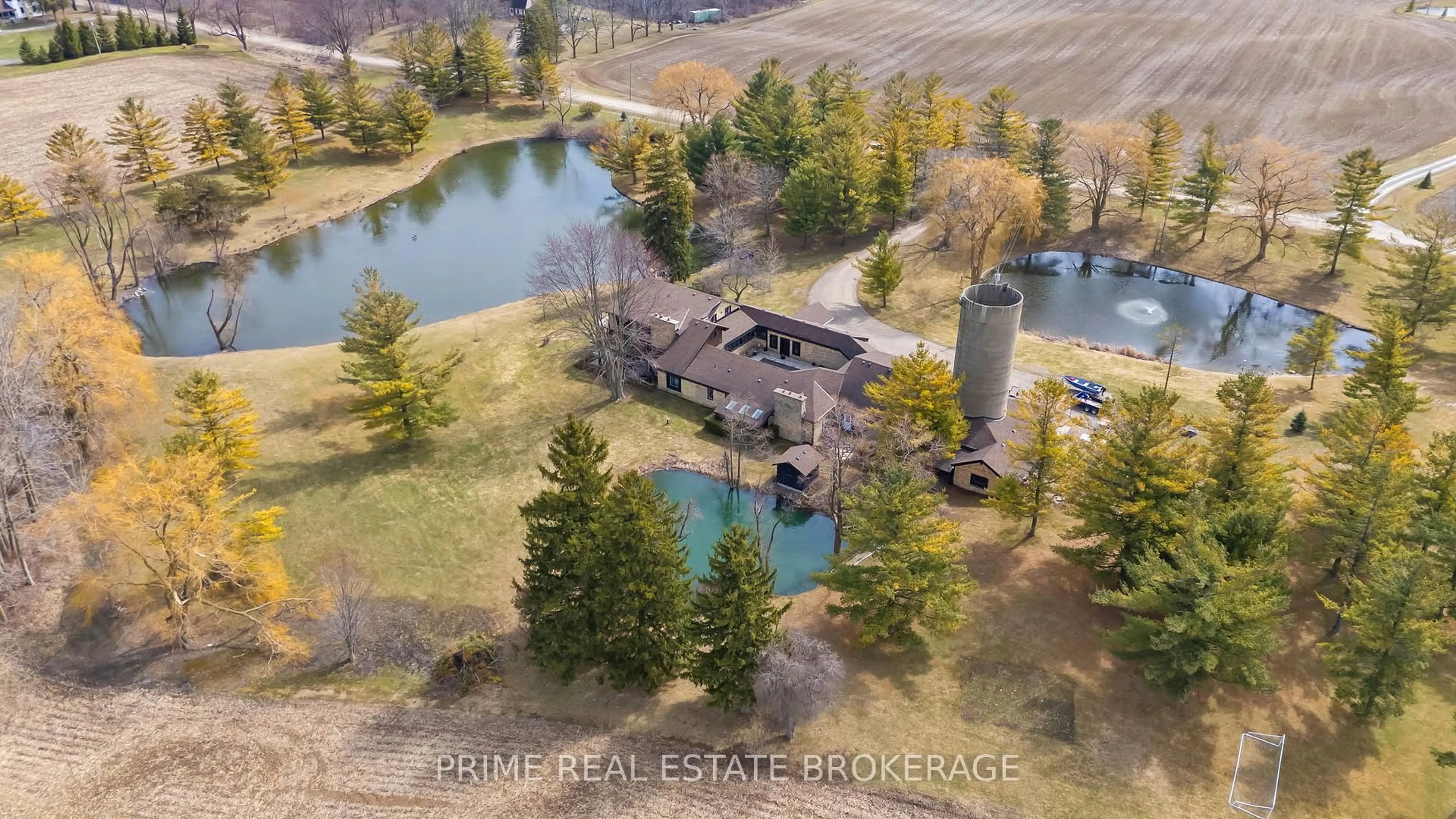 A pic from outside/outdoor area/front of a property/back of a property/a pic from drone, water/lake/river/ocean view for 10096 Charlton Dr, Middlesex Centre Ontario N0M 1P0