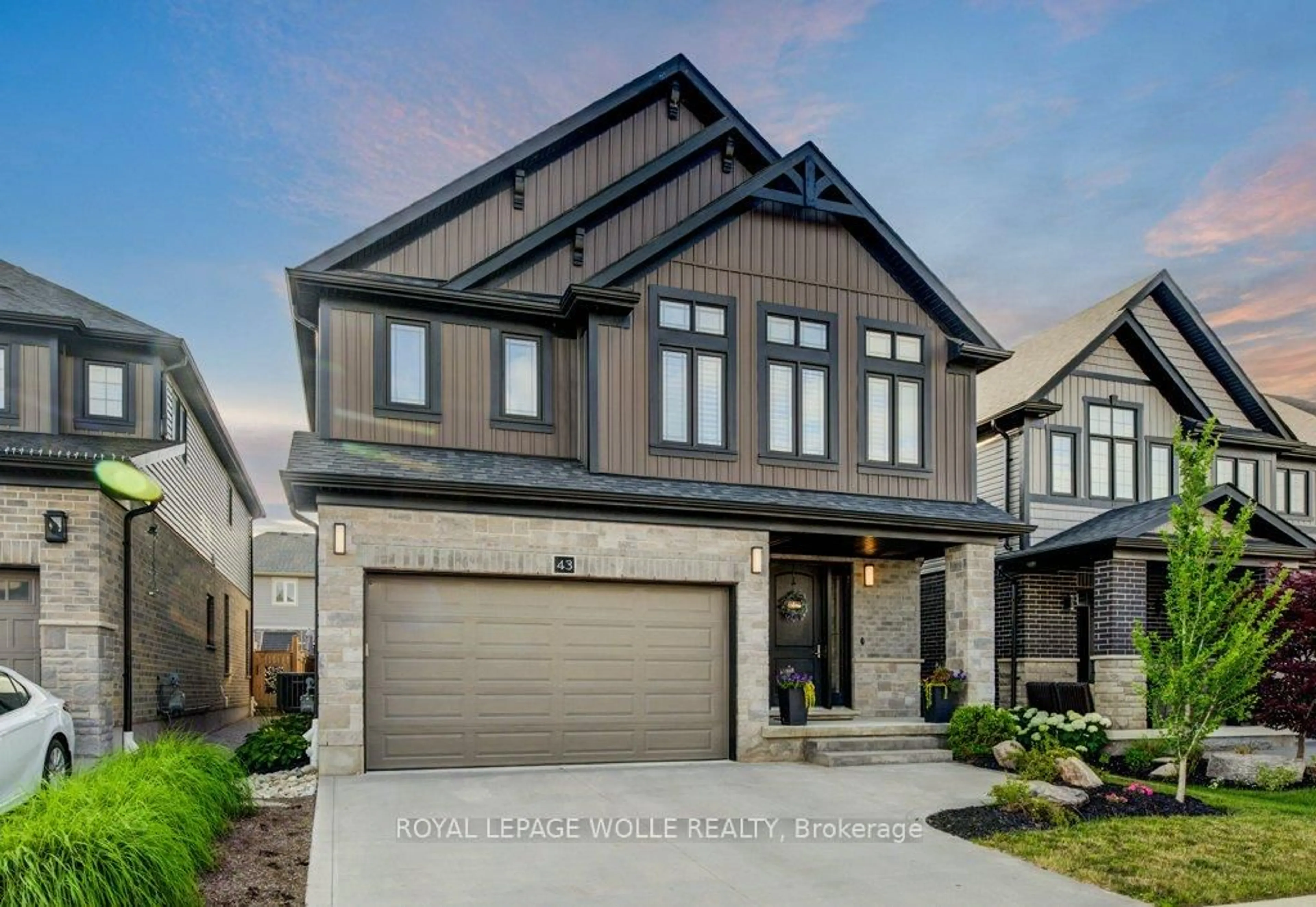 Home with brick exterior material, street for 43 Greyhawk St, Kitchener Ontario N2K 0C7