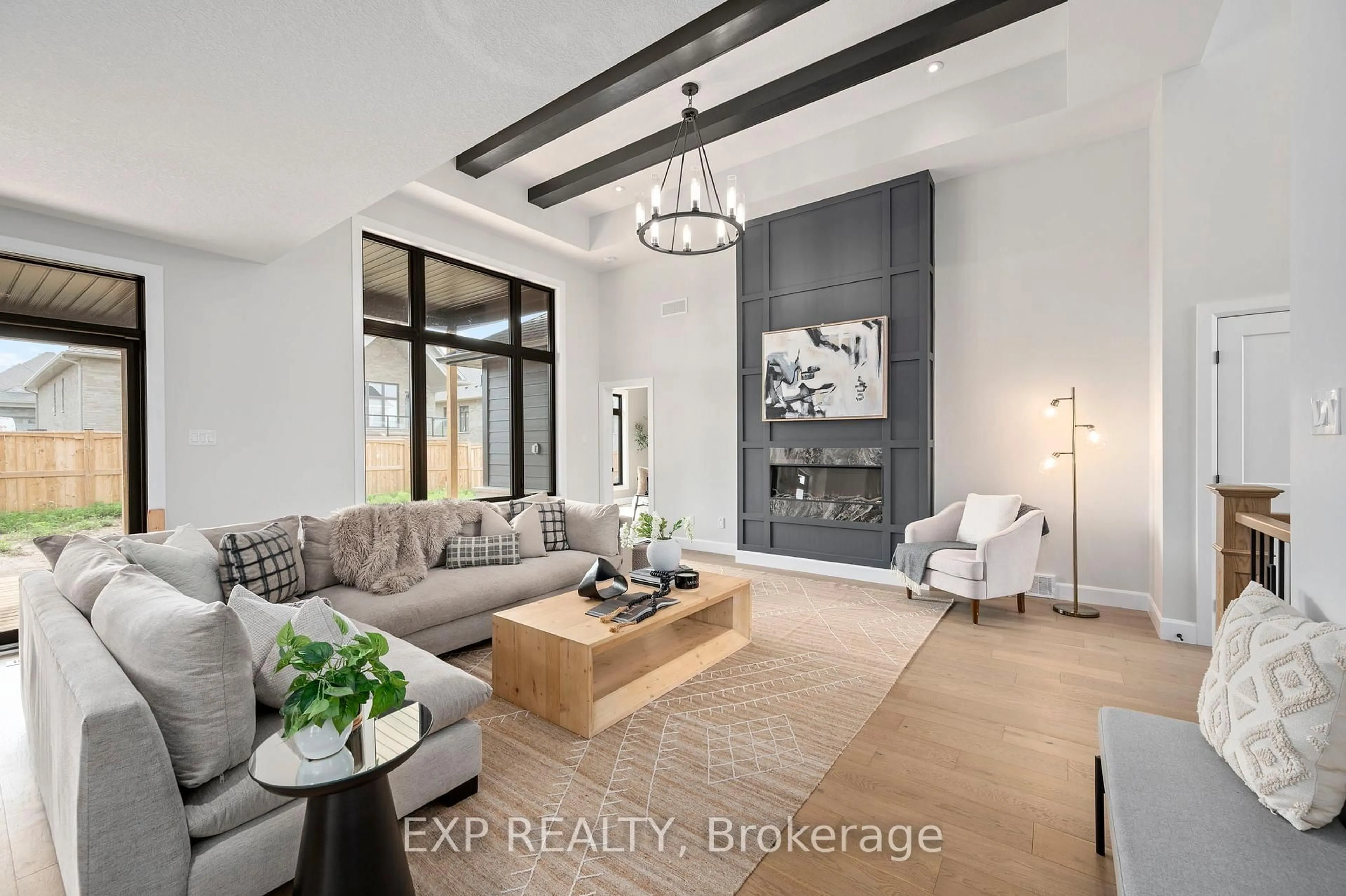 Living room with furniture, ceramic/tile floor for 2052 Wickerson Rd, London South Ontario N6K 4R6