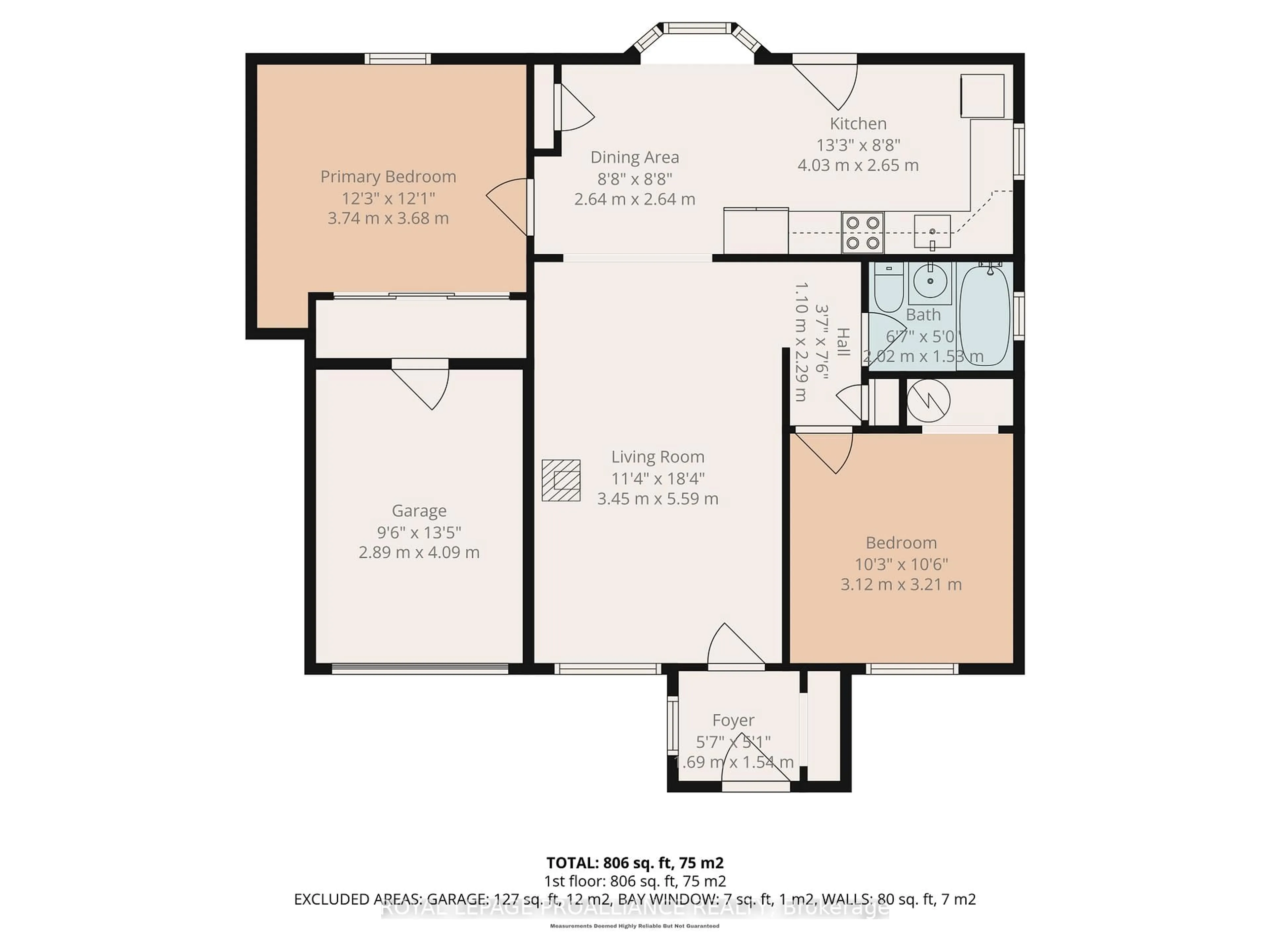 Floor plan for 23 Guelph St, Quinte West Ontario K8V 4G2