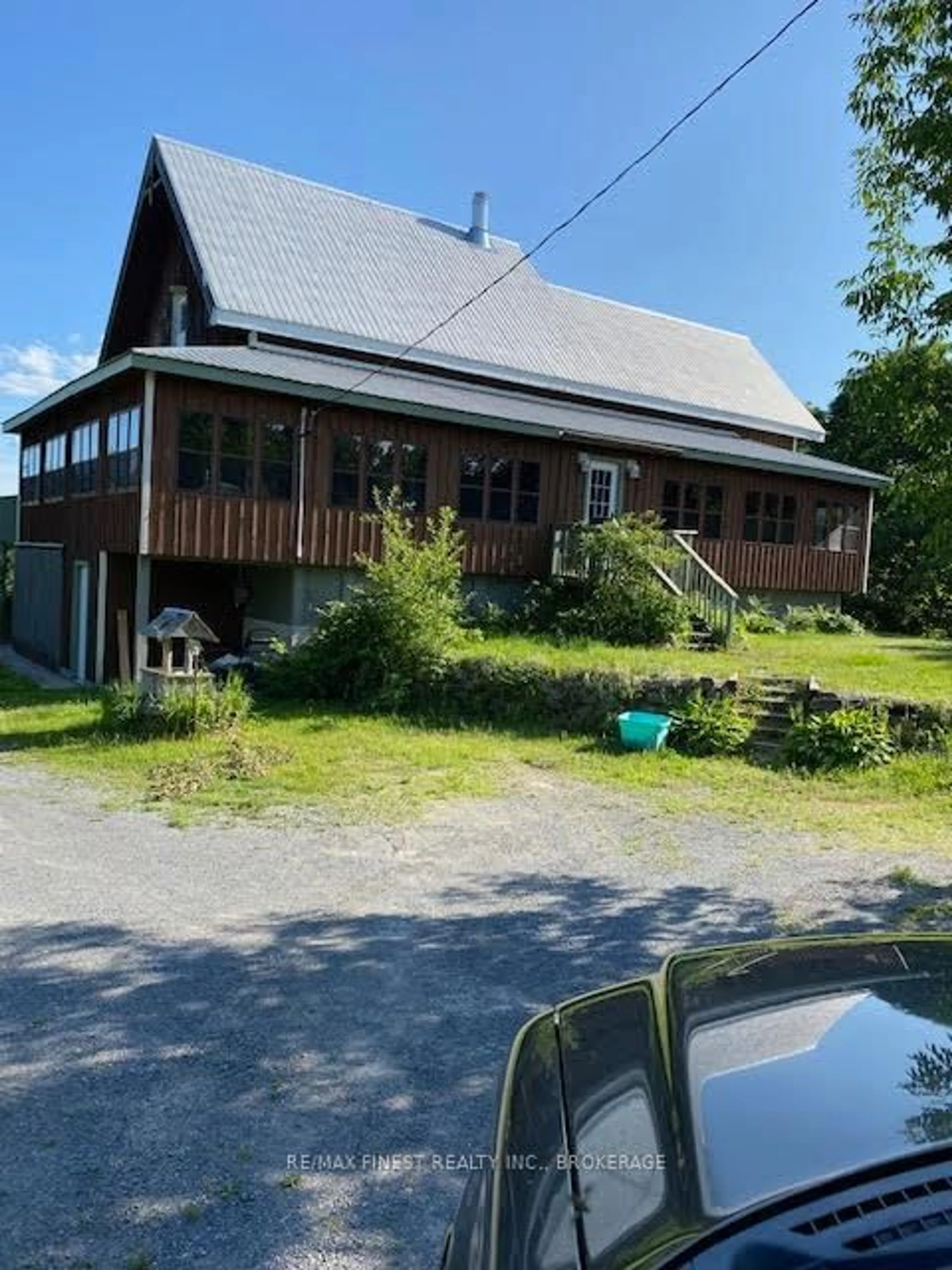 A pic from outside/outdoor area/front of a property/back of a property/a pic from drone, building for 1146 Fourth Lake Rd, Parham Ontario K0H 2K0
