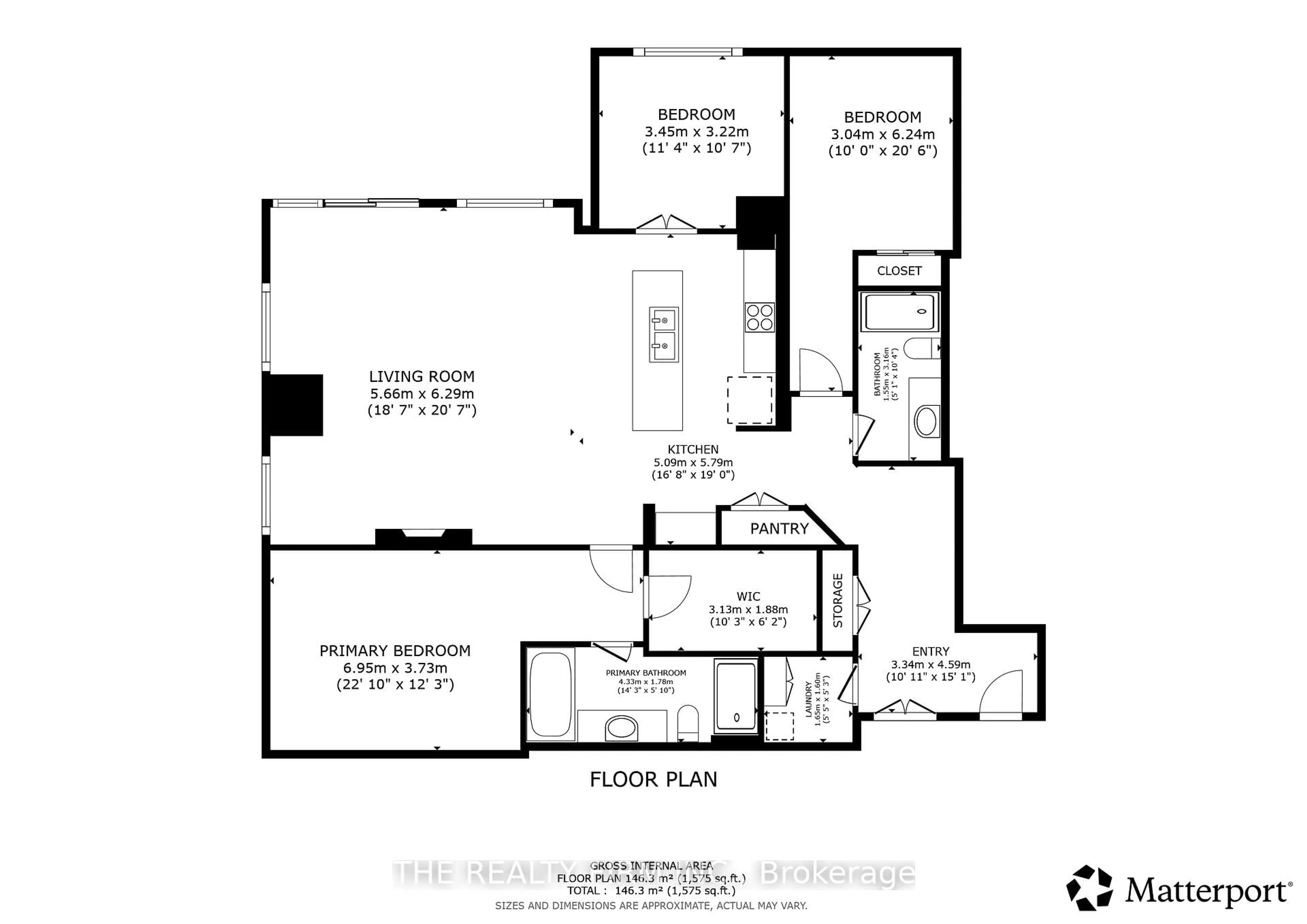 Floor plan for 240 Villagewalk Blvd #1011, London North Ontario N6G 0P6