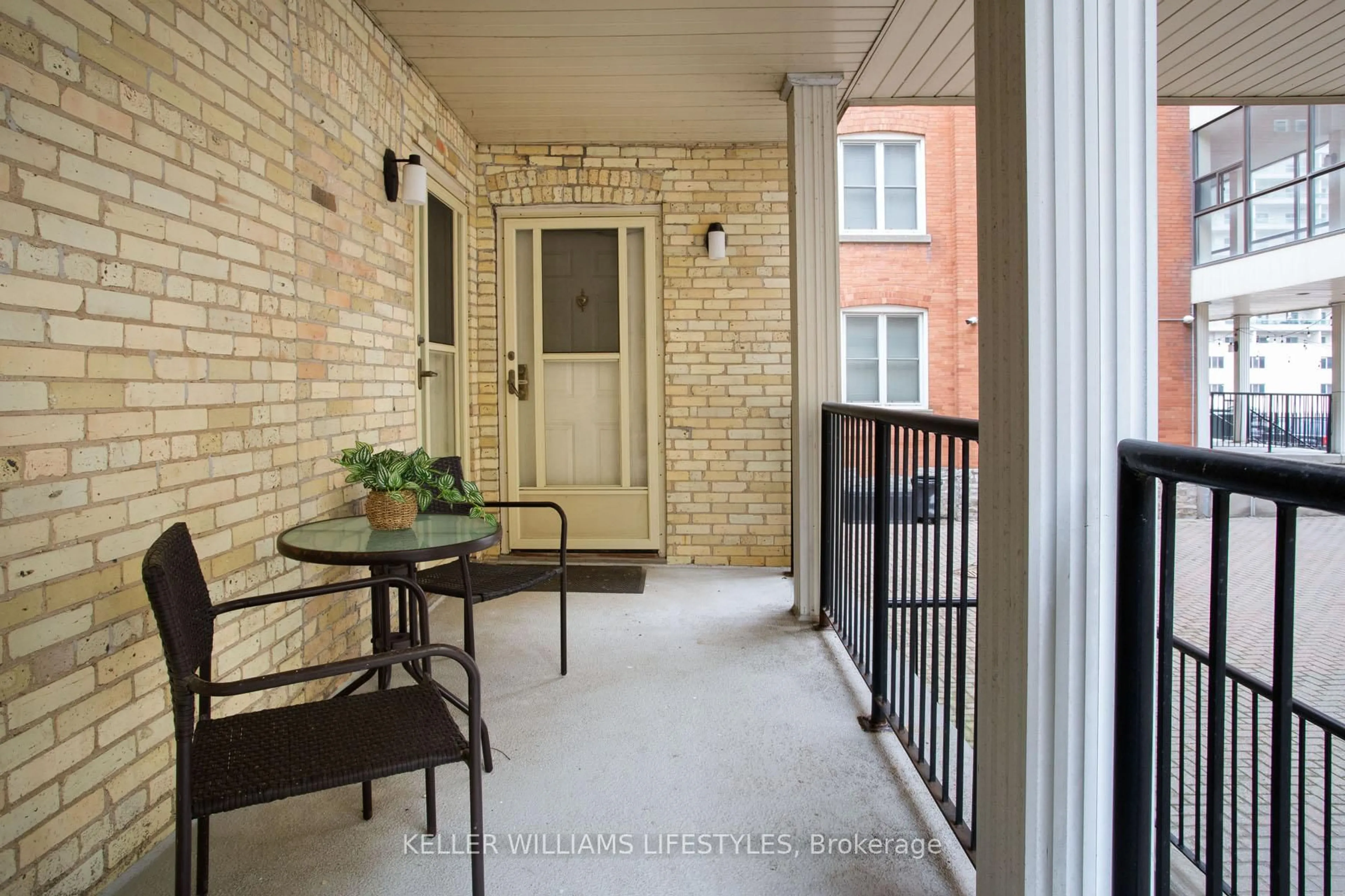 Balcony in the apartment, street for 275 Queens Ave #105, London East Ontario N6B 1X2