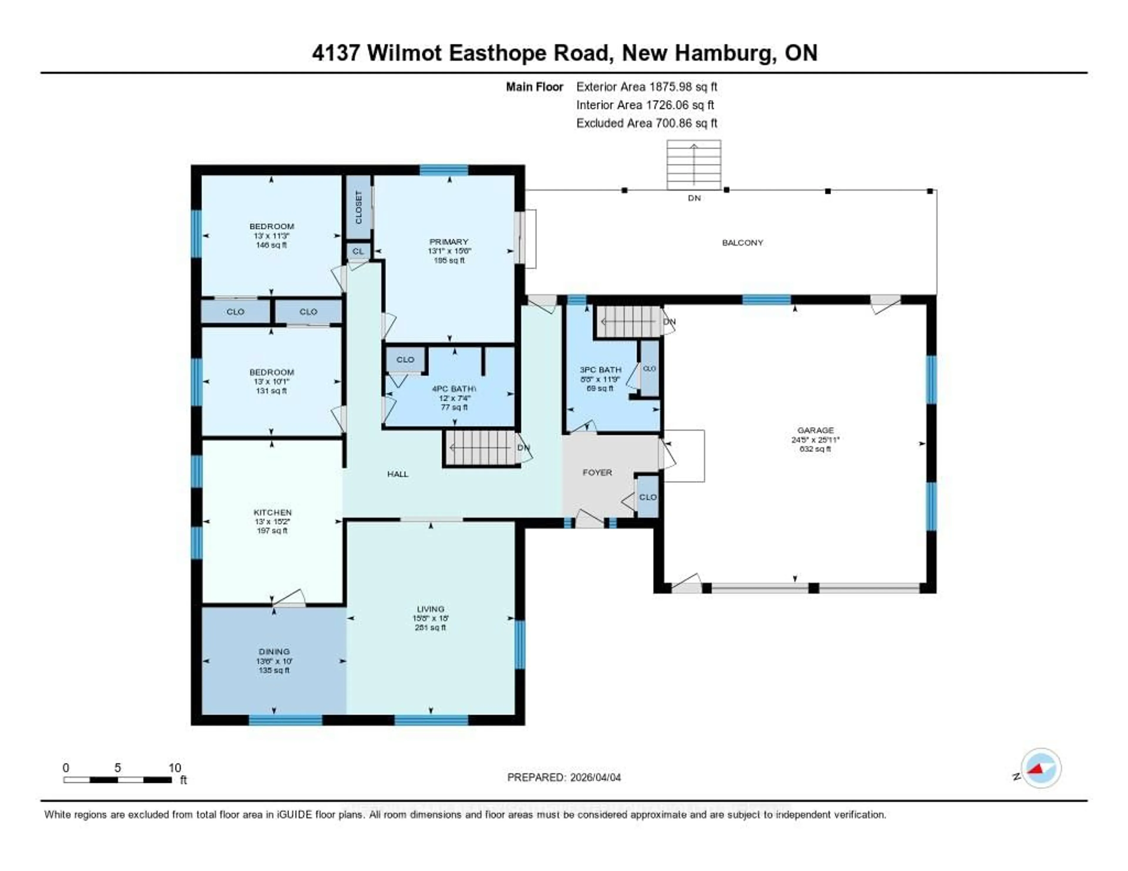 Floor plan for 4137 Wilmot Easthope Rd, Wilmot Ontario N3A 3S6