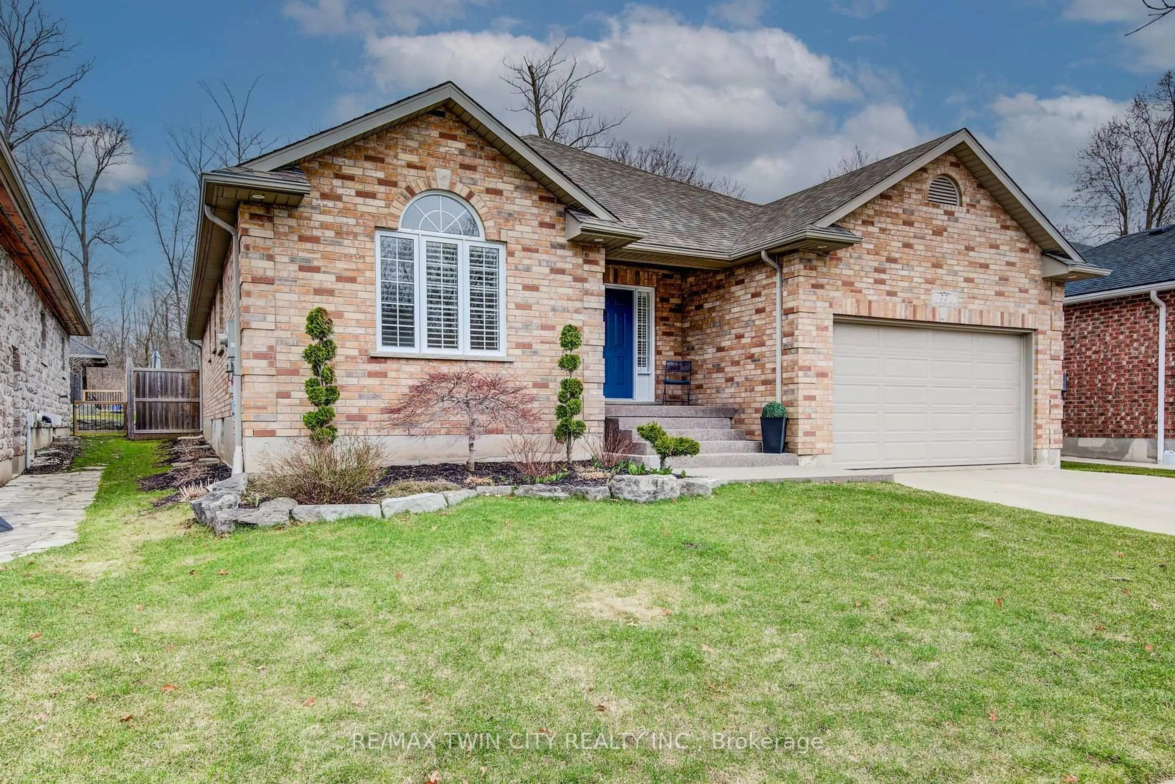 Home with brick exterior material, street for 77 Laschinger Blvd, Wilmot Ontario N3A 2G7