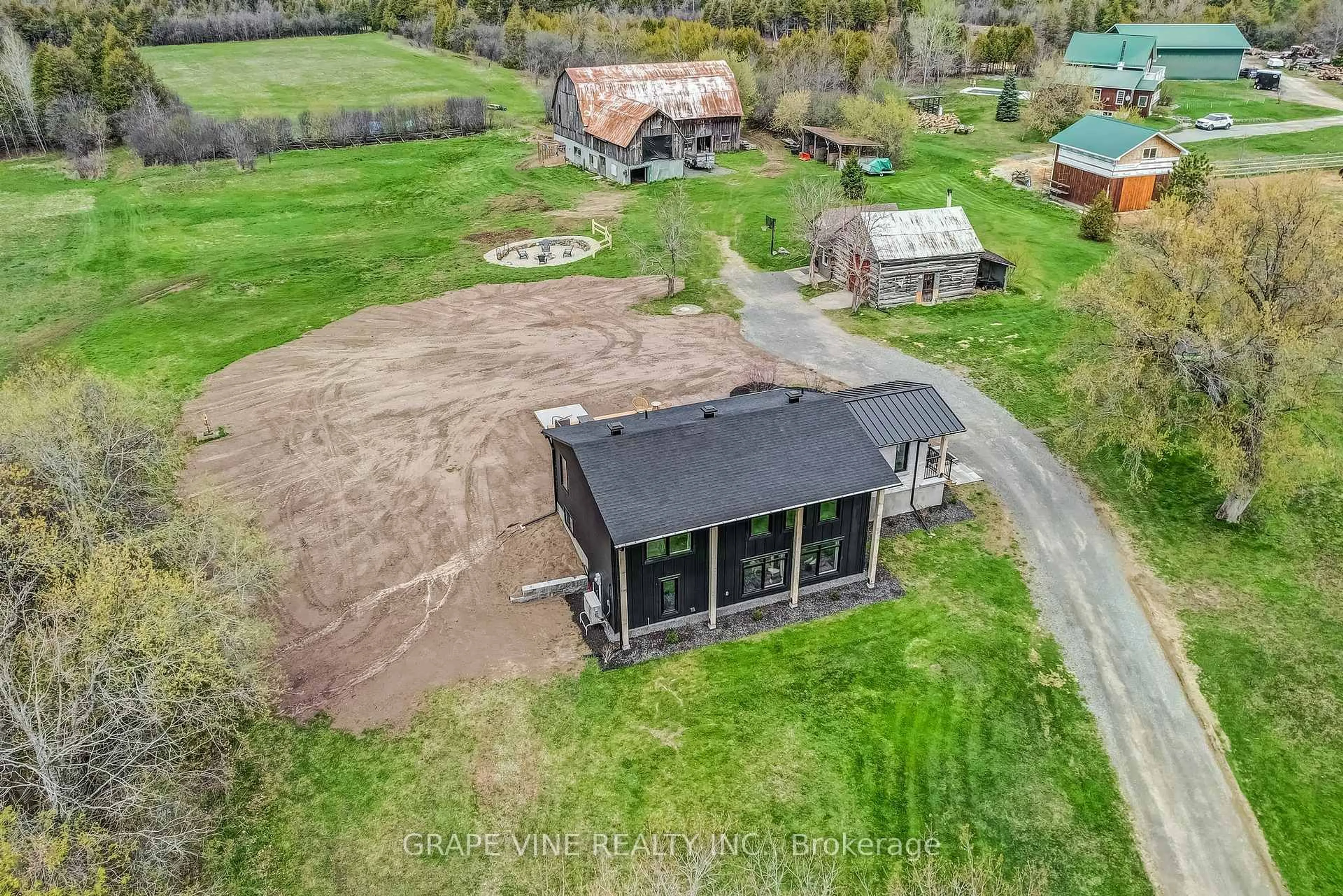 A pic from outside/outdoor area/front of a property/back of a property/a pic from drone, building for 1671 County RD 43 Rd, North Grenville Ontario K0G 1G0