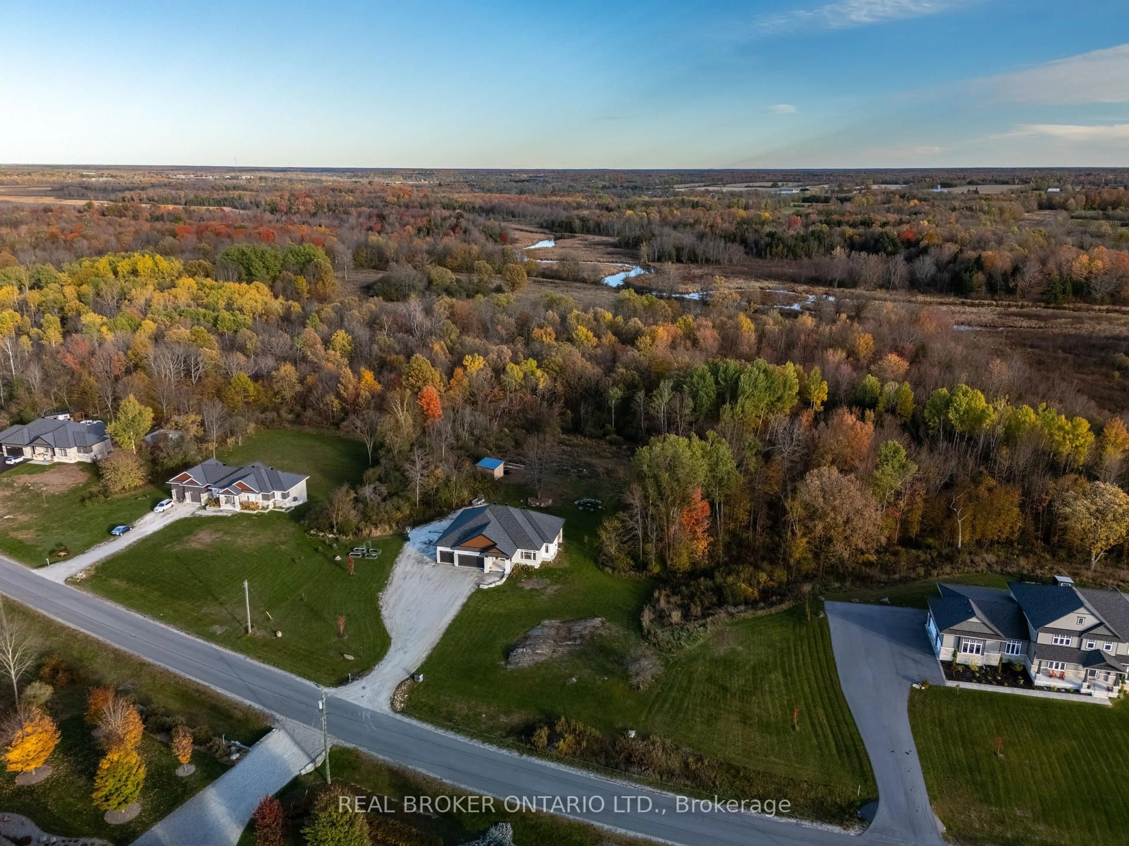 A pic from outside/outdoor area/front of a property/back of a property/a pic from drone, water/lake/river/ocean view for 119 Ernest Way, Carleton Place Ontario K7H 0B3