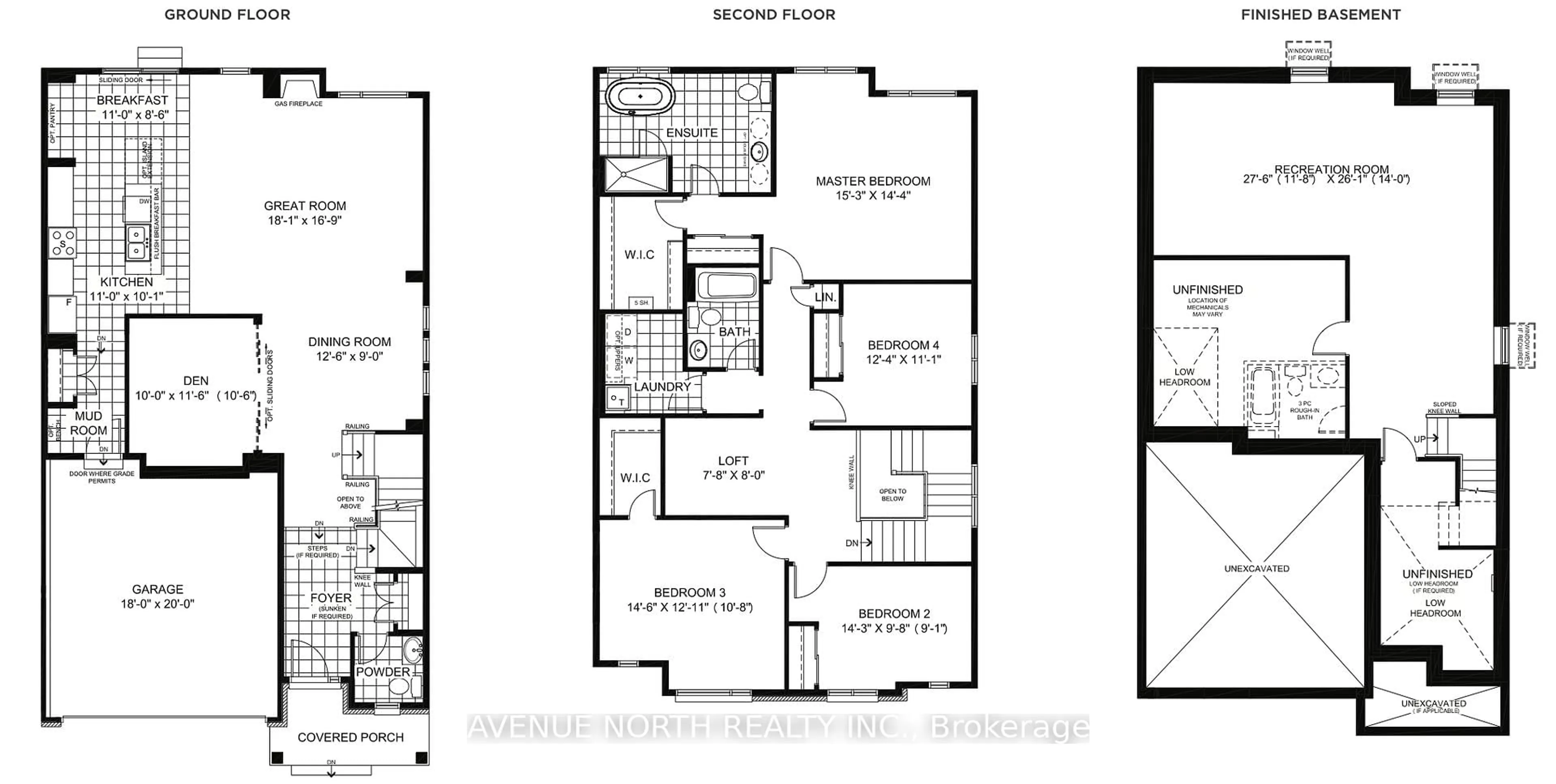 Floor plan for 719 Kenny Gordon Ave, Ottawa Ontario K4M 0X8