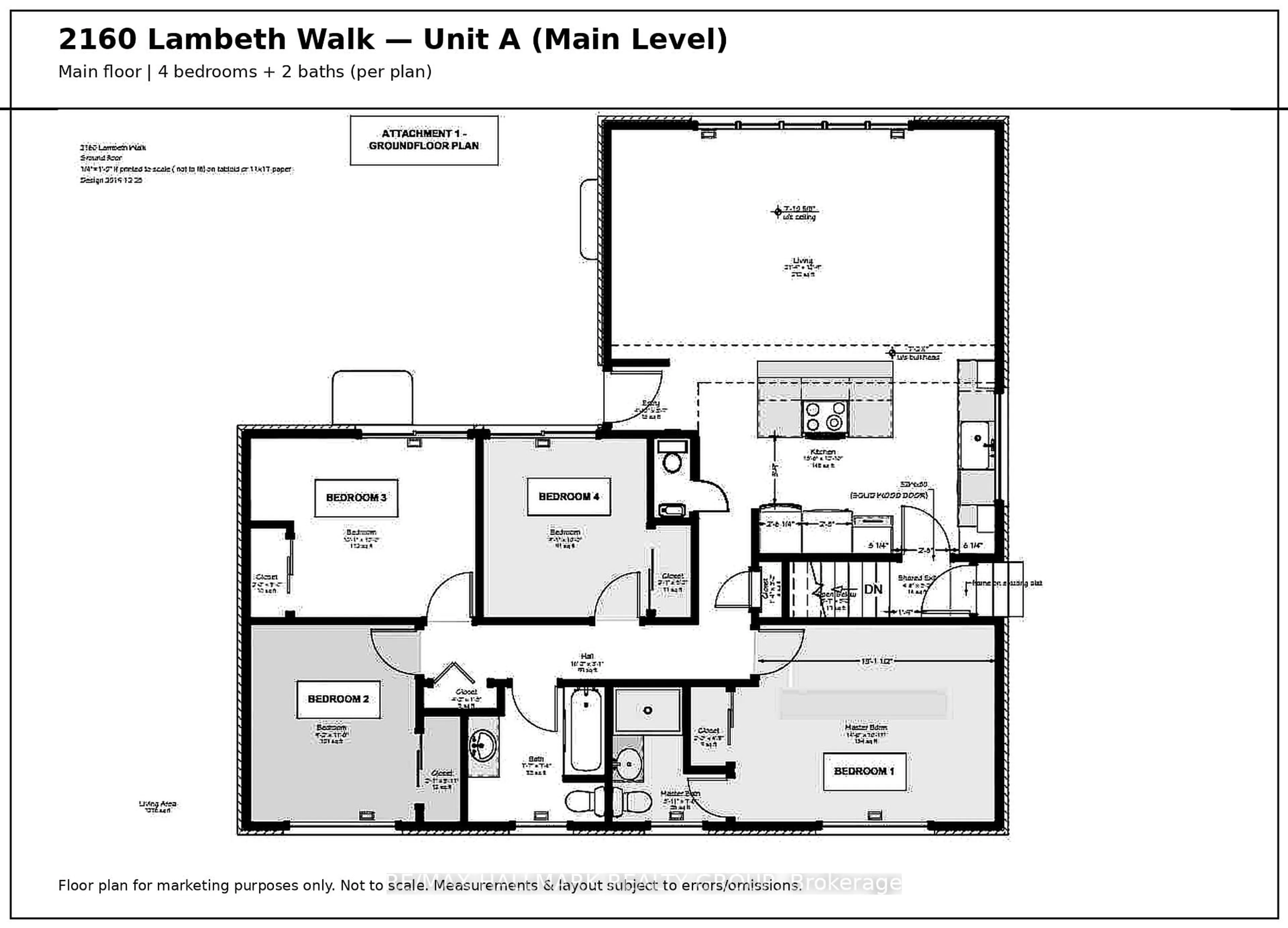 Floor plan for 2160 Lambeth Walk, Ottawa Ontario K2C 1G1