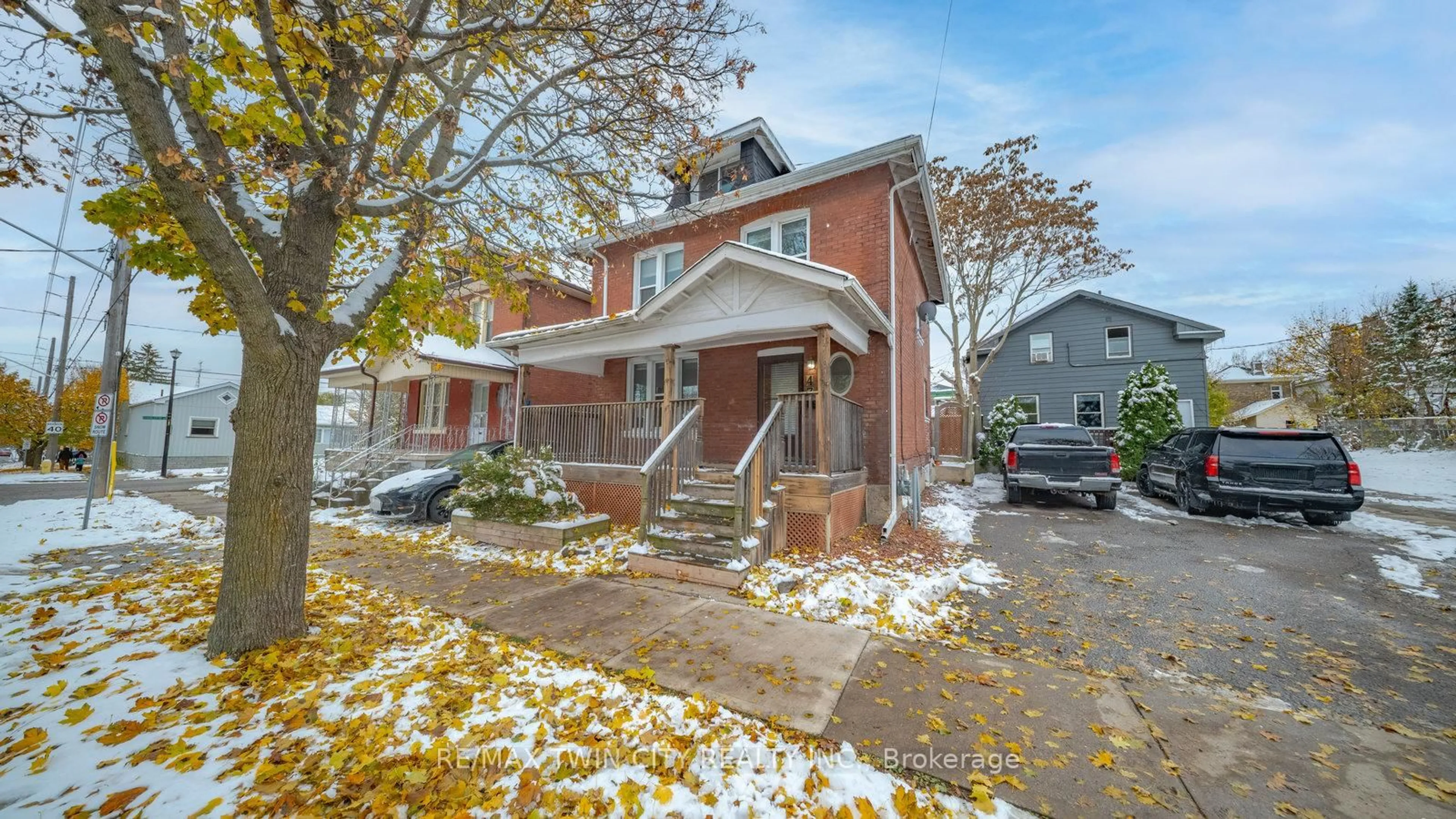 Home with brick exterior material, street for 47 Grey St, Brantford Ontario N3T 2T1