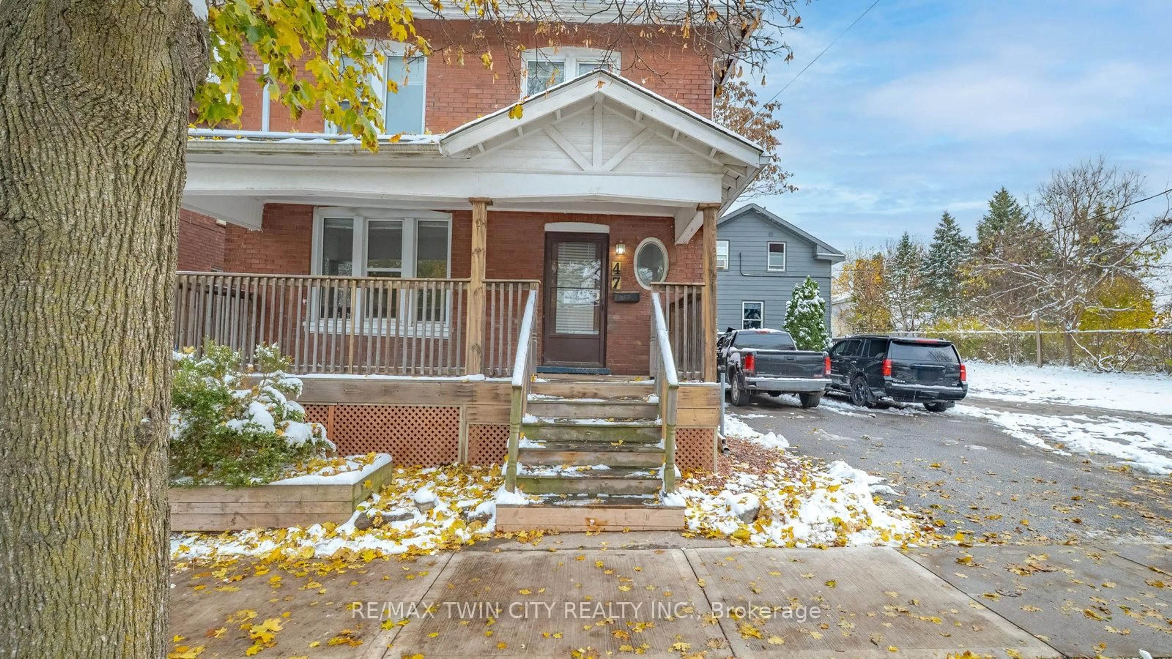 Home with brick exterior material, street for 47 Grey St, Brantford Ontario N3T 2T1