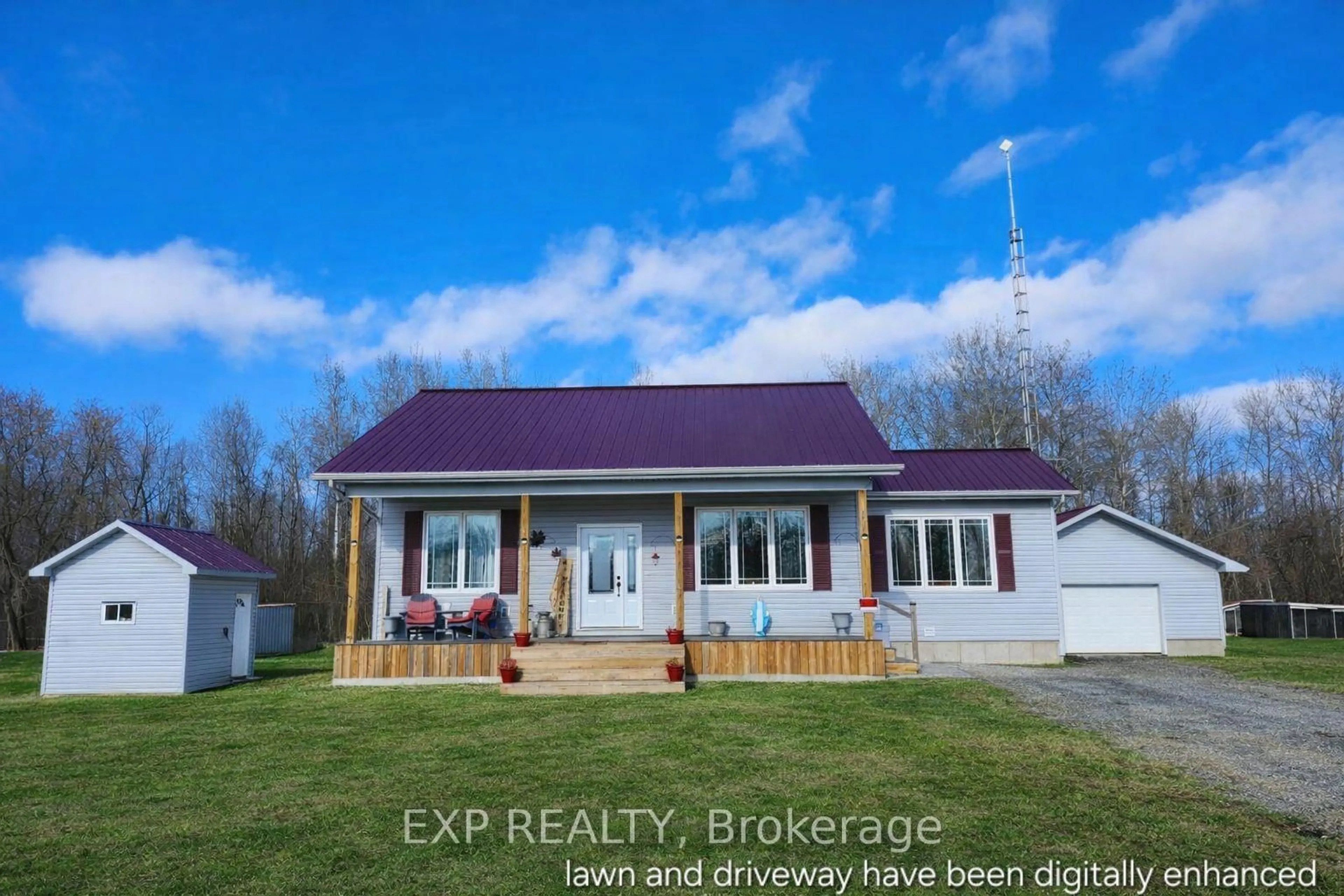 A pic from outside/outdoor area/front of a property/back of a property/a pic from drone, building for 4399 Markell Rd, South Dundas Ontario K0E 1C0