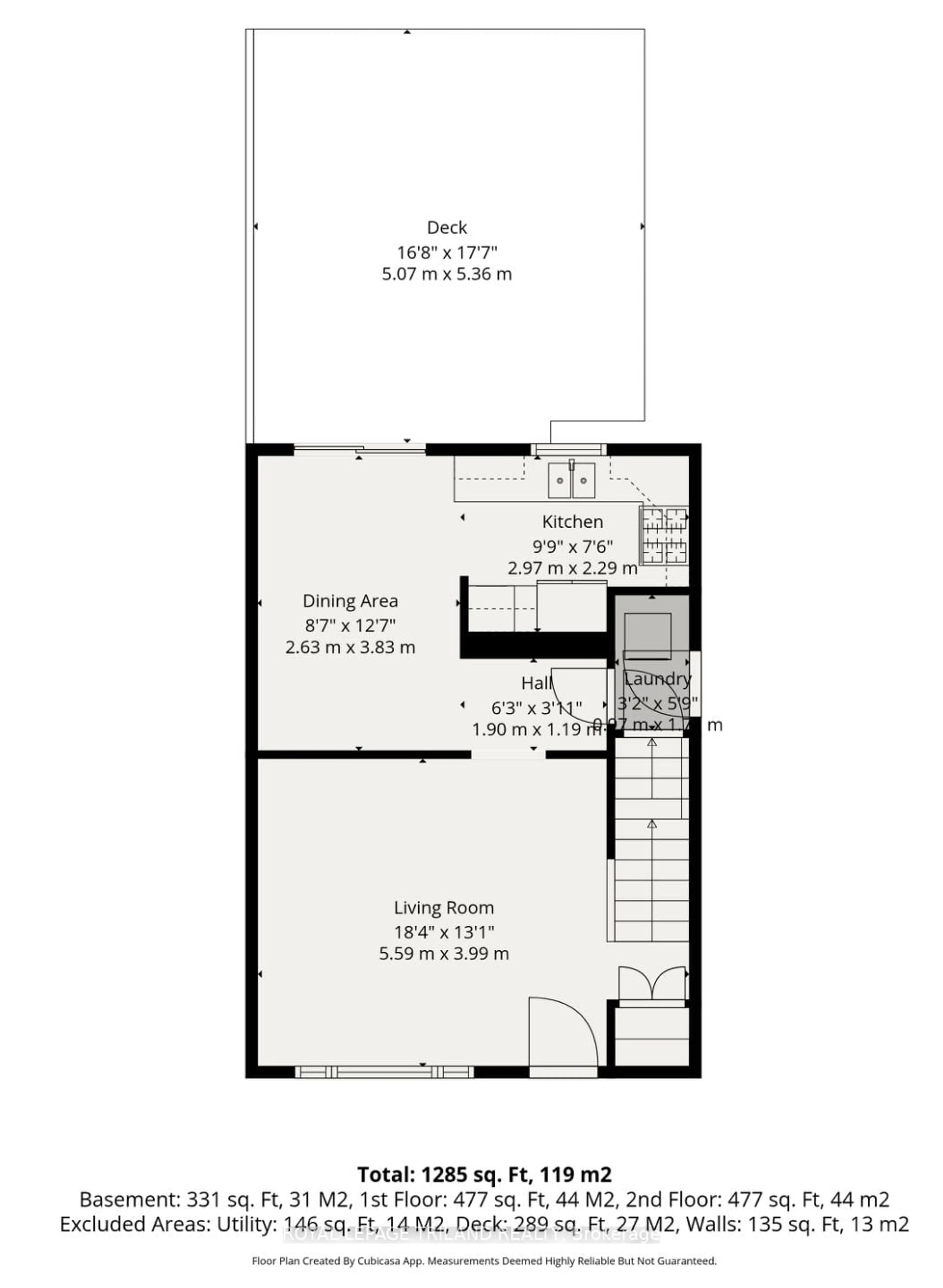 Floor plan for 521 Osgoode Dr, London South Ontario N6E 1B6