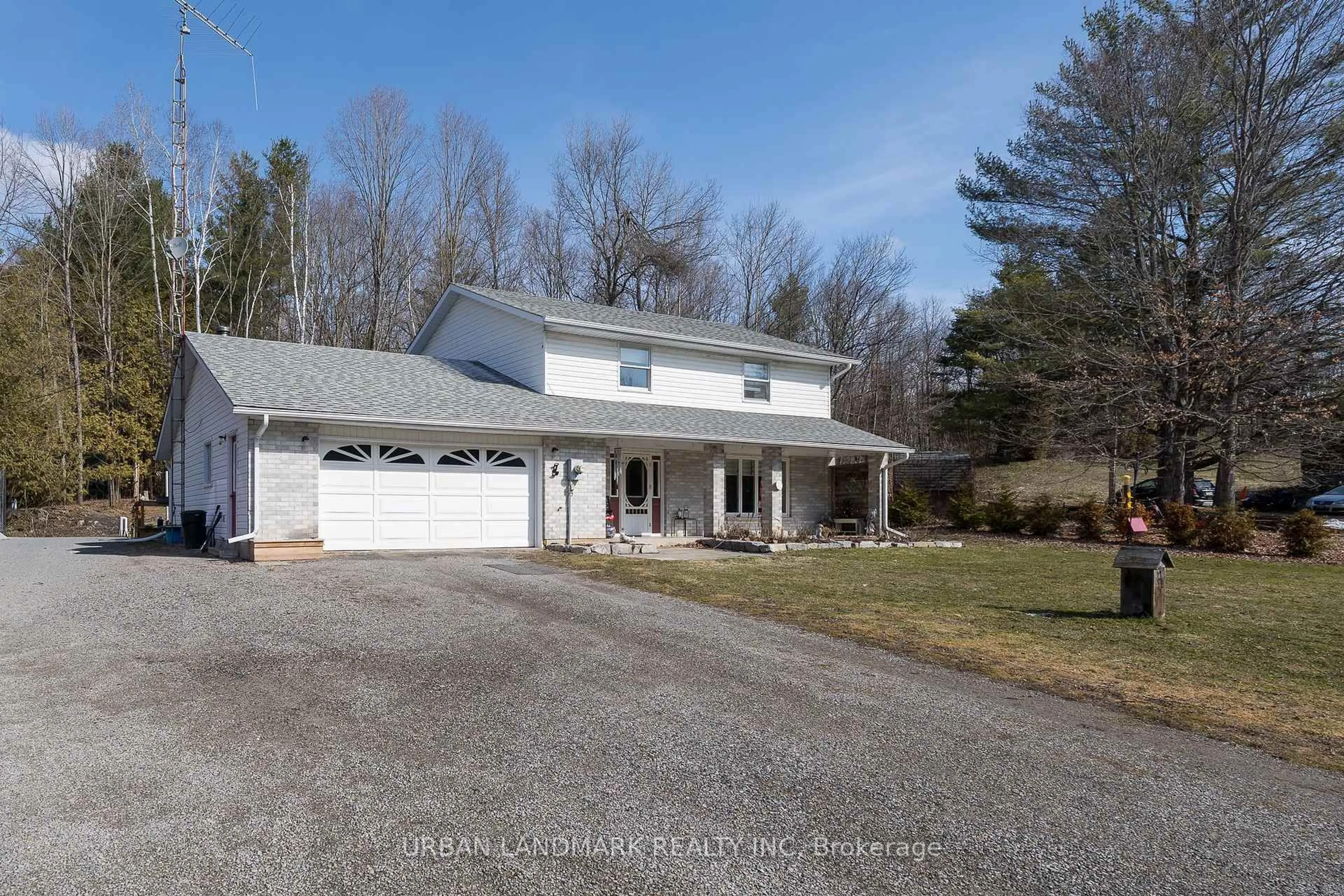 A pic from outside/outdoor area/front of a property/back of a property/a pic from drone, street for 61 Hazzards Rd, Madoc Ontario K0K 2K0