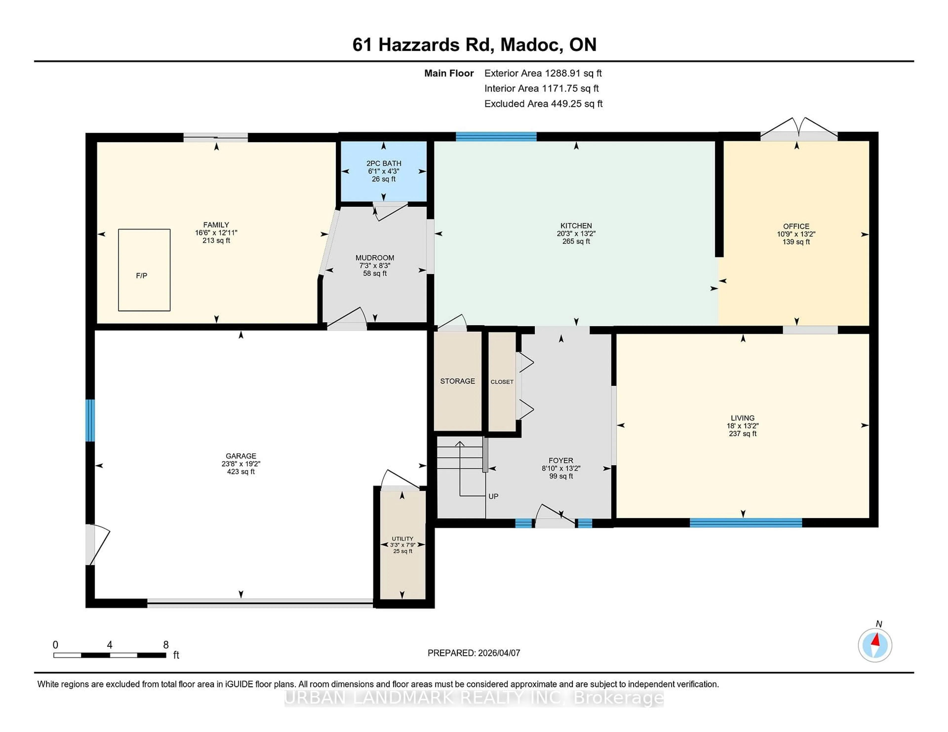 Floor plan for 61 Hazzards Rd, Madoc Ontario K0K 2K0