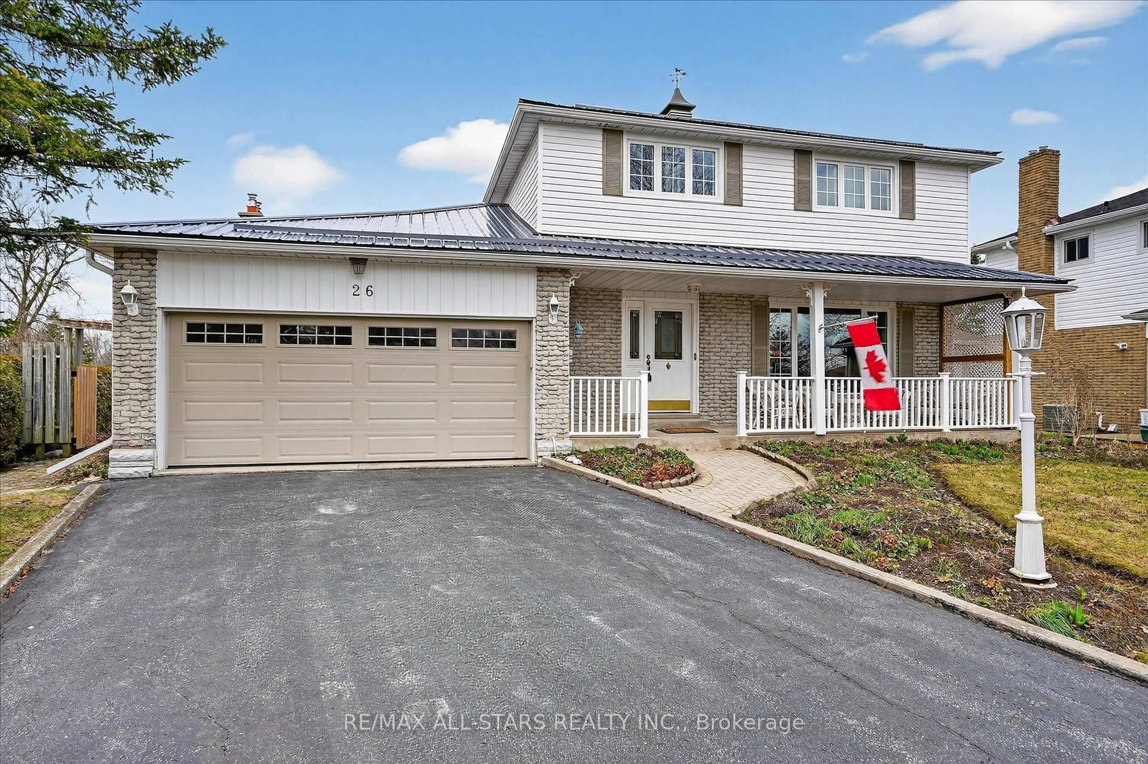 Home with vinyl exterior material, street for 26 Applewood Cres, Kawartha Lakes Ontario K9V 4W8