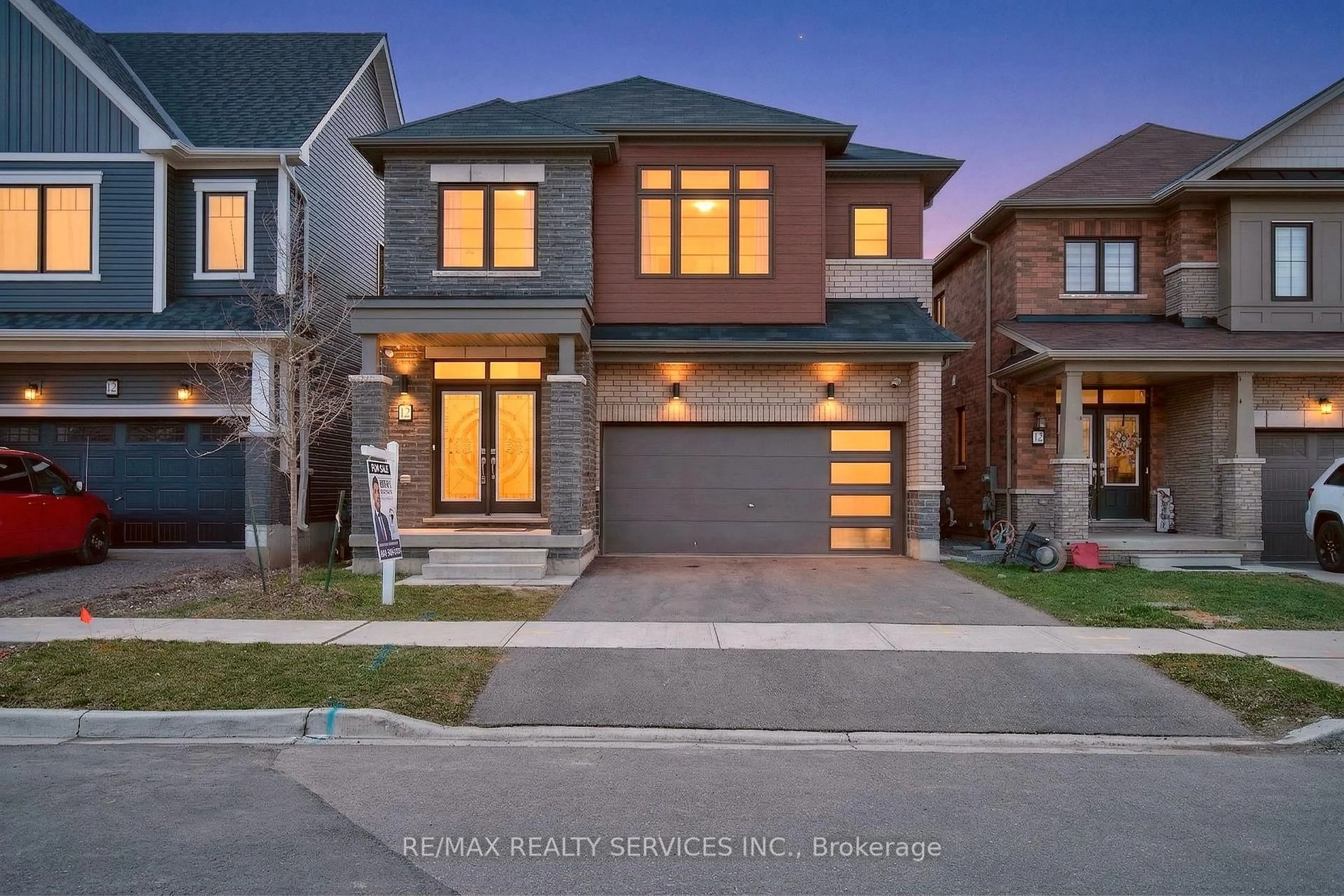 Home with brick exterior material, street for 12 Ladd Ave, Brantford Ontario N3T 0S3