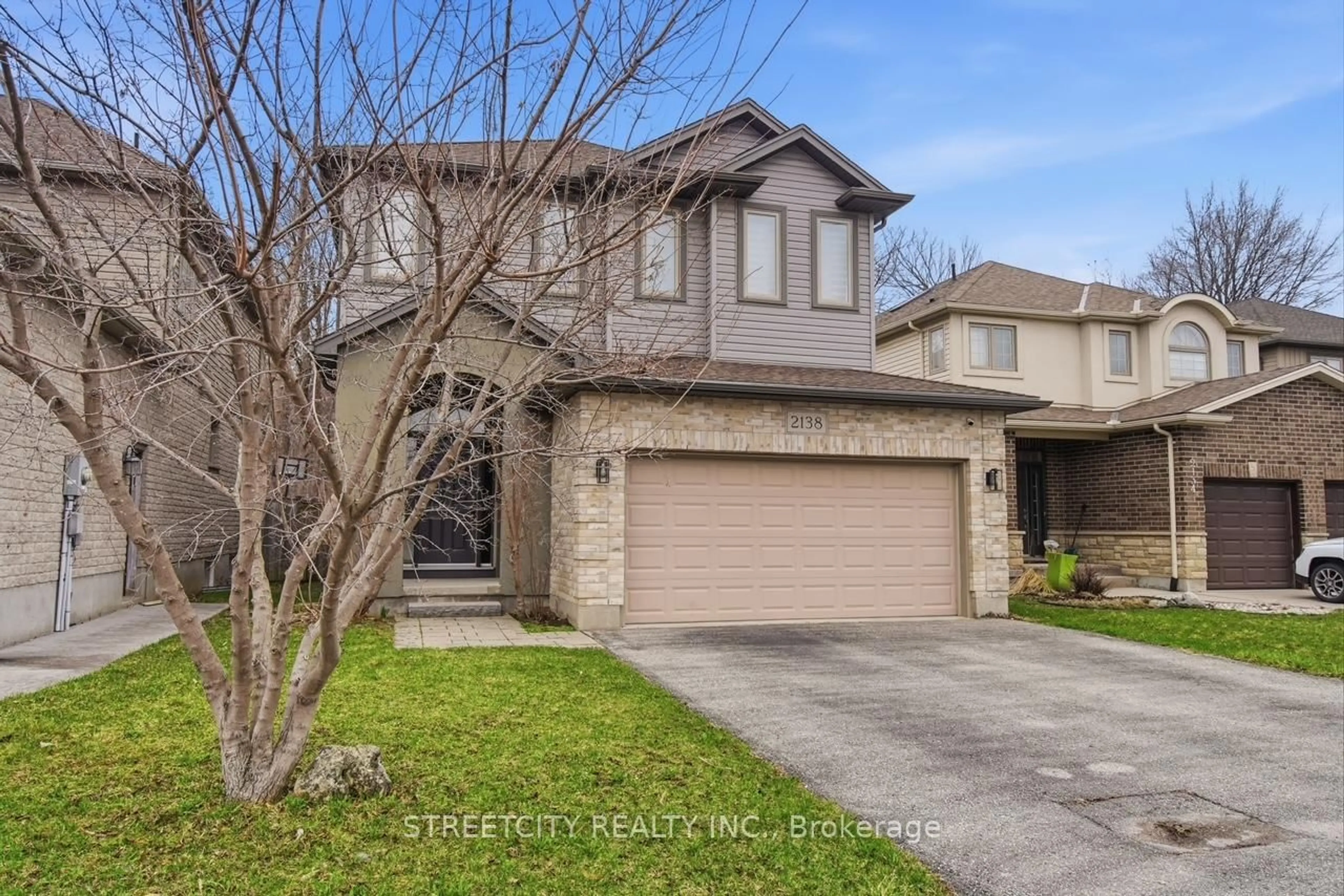 Home with brick exterior material, street for 2138 North Routledge Park, London North Ontario N6G 0A8