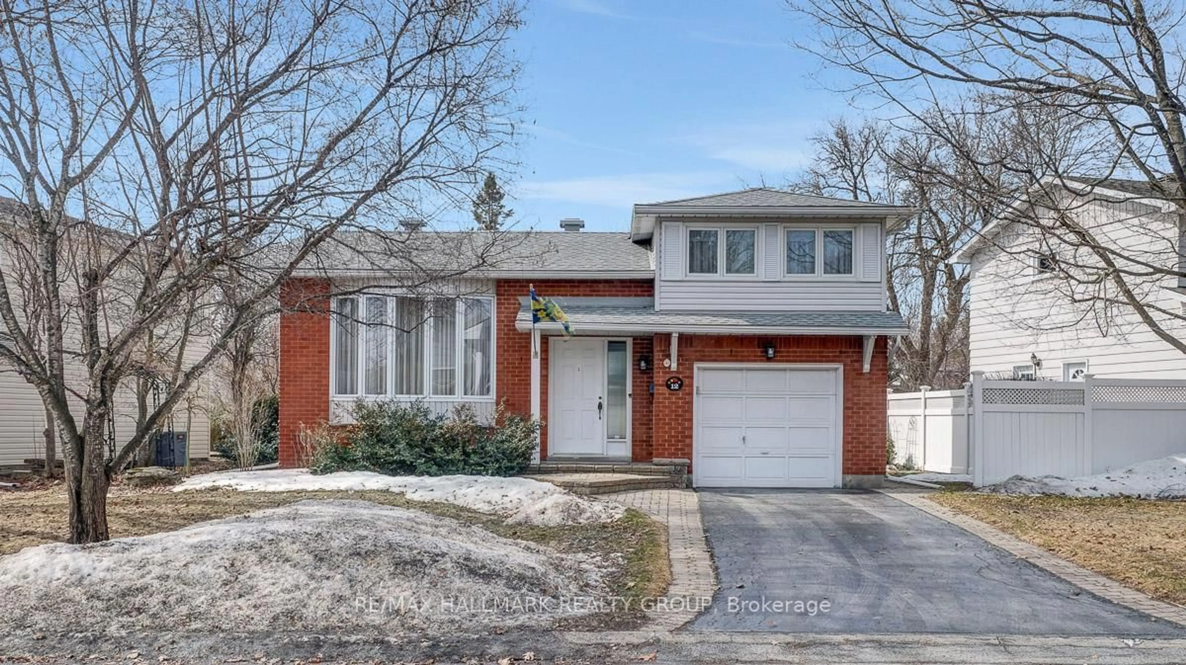 Home with brick exterior material, street for 12 Woodhill Cres, Ottawa Ontario K1B 3B6