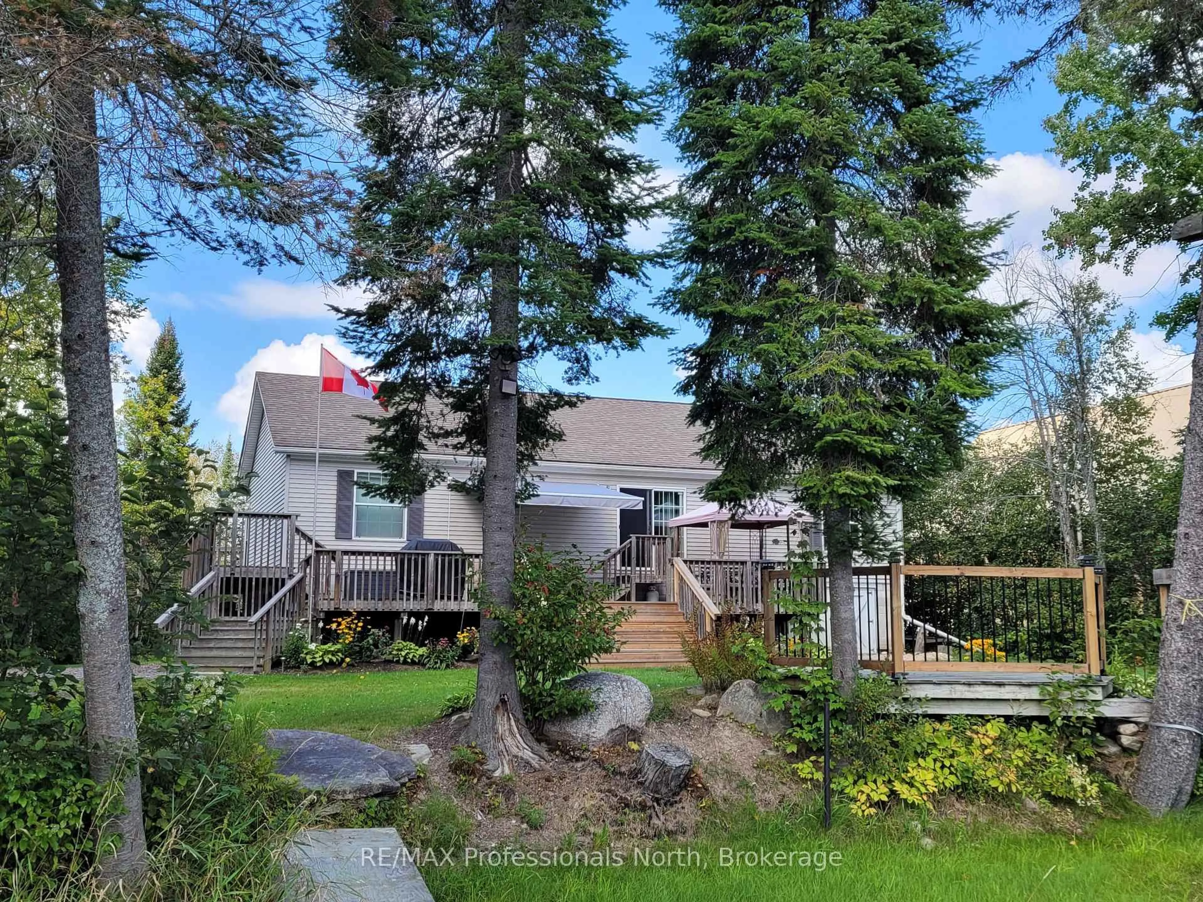 A pic from outside/outdoor area/front of a property/back of a property/a pic from drone, mountain view for 537 Spring Hill Rd, Ryerson Ontario P0A 1C0