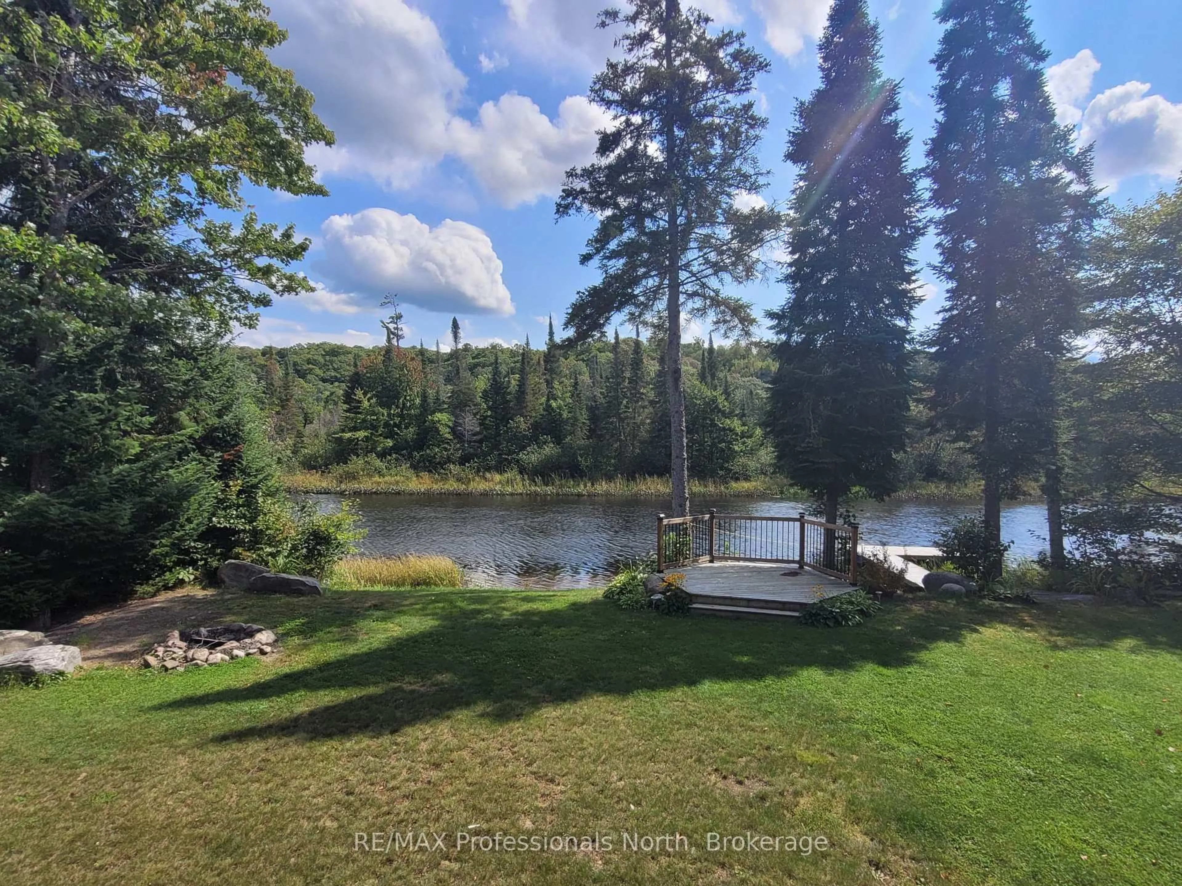 A pic from outside/outdoor area/front of a property/back of a property/a pic from drone, water/lake/river/ocean view for 537 Spring Hill Rd, Ryerson Ontario P0A 1C0