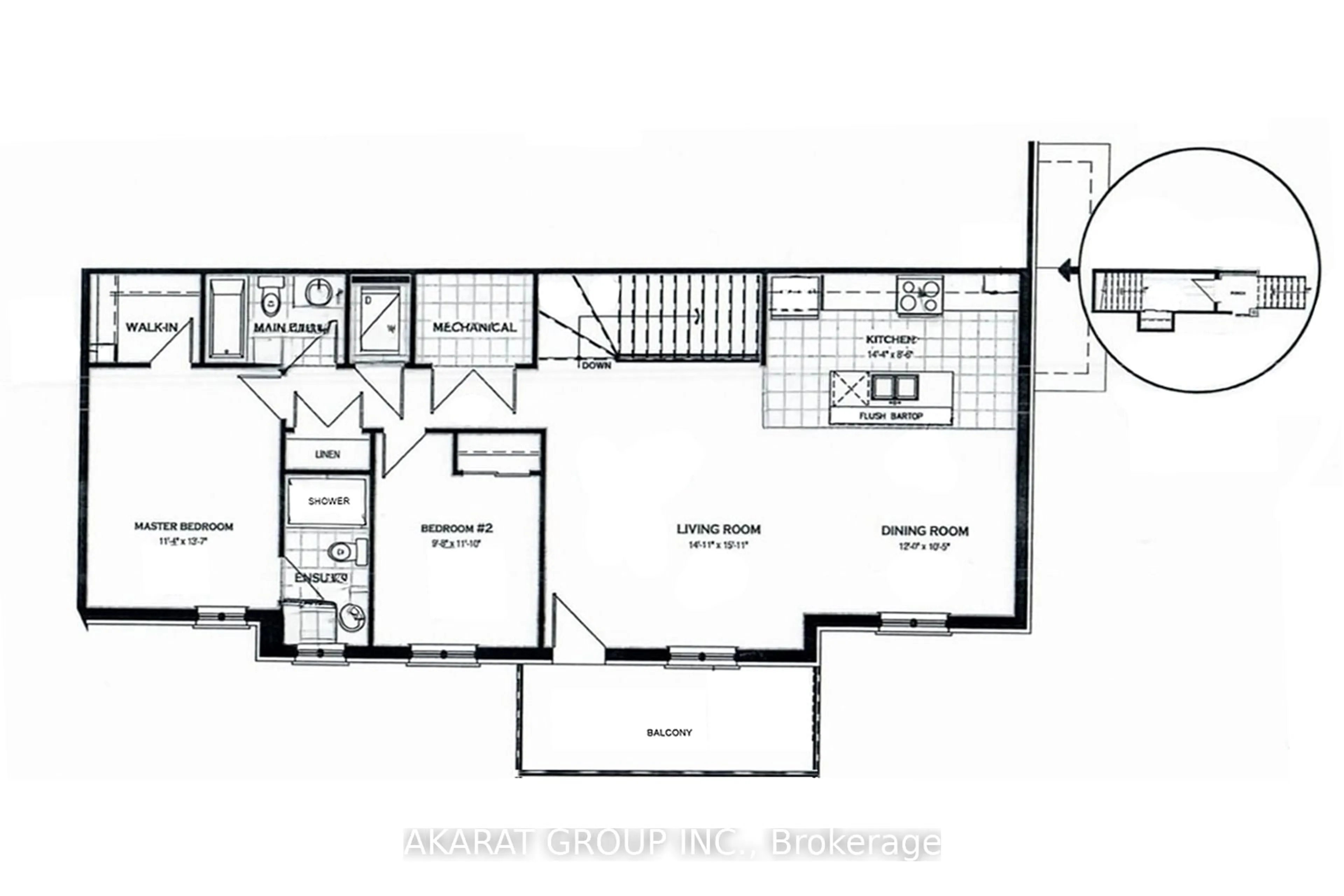 Floor plan for G-725 Dearborn Private, Ottawa Ontario K1T 0W4