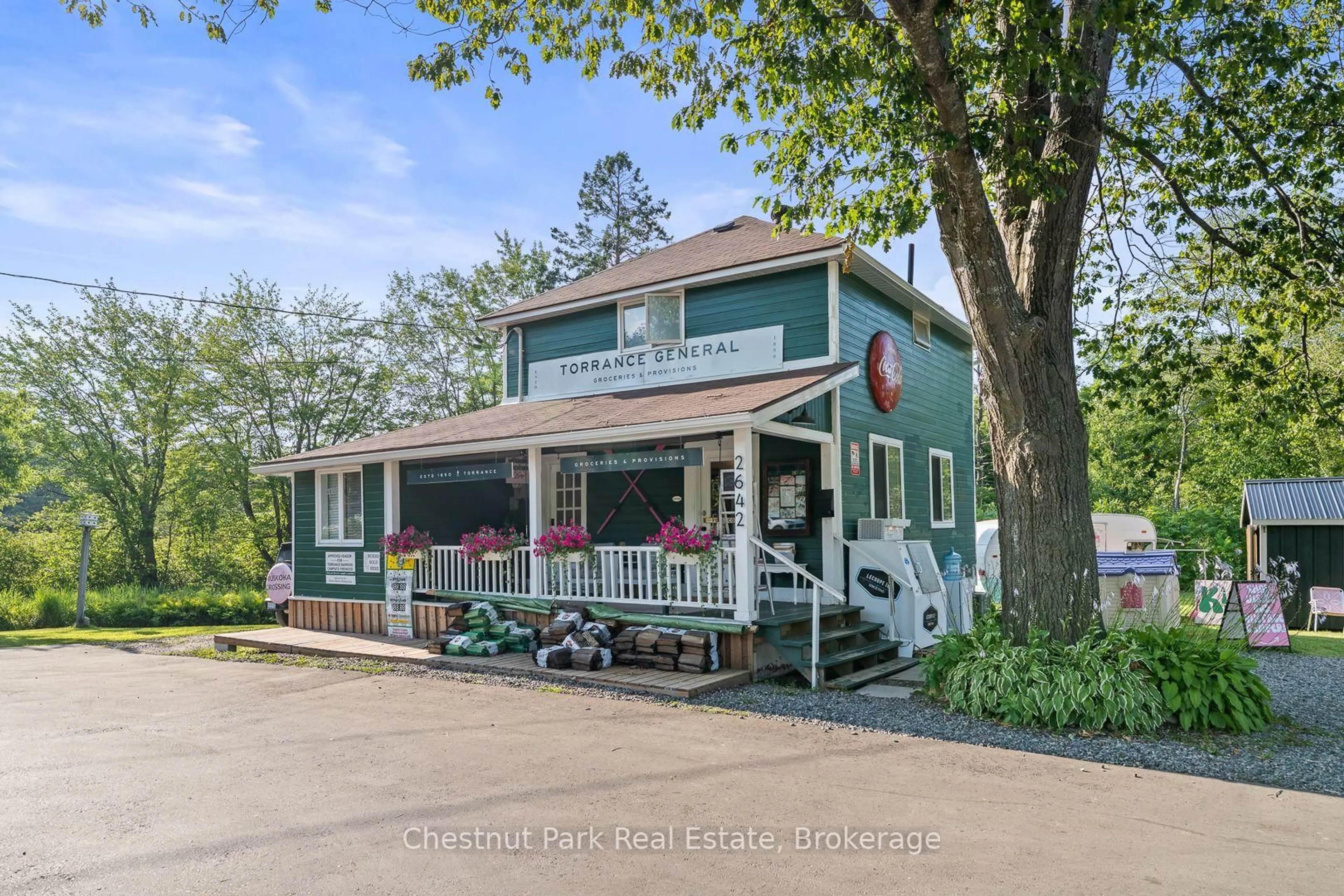 Patio, street for 2642 Muskoka 169 Rd, Muskoka Lakes Ontario P0C 1M0