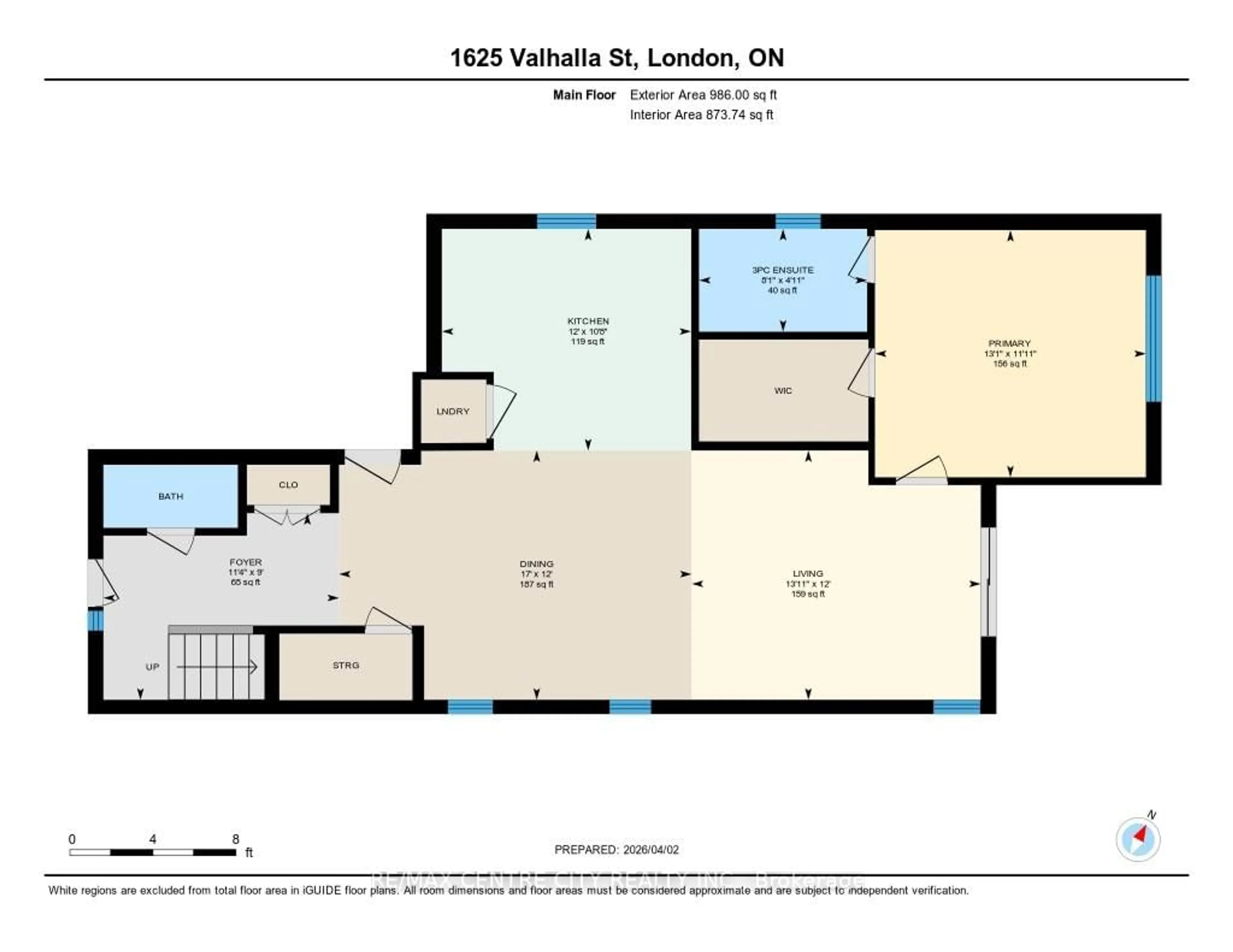 Floor plan for 1625 Valhalla St, London North Ontario N6G 0V2