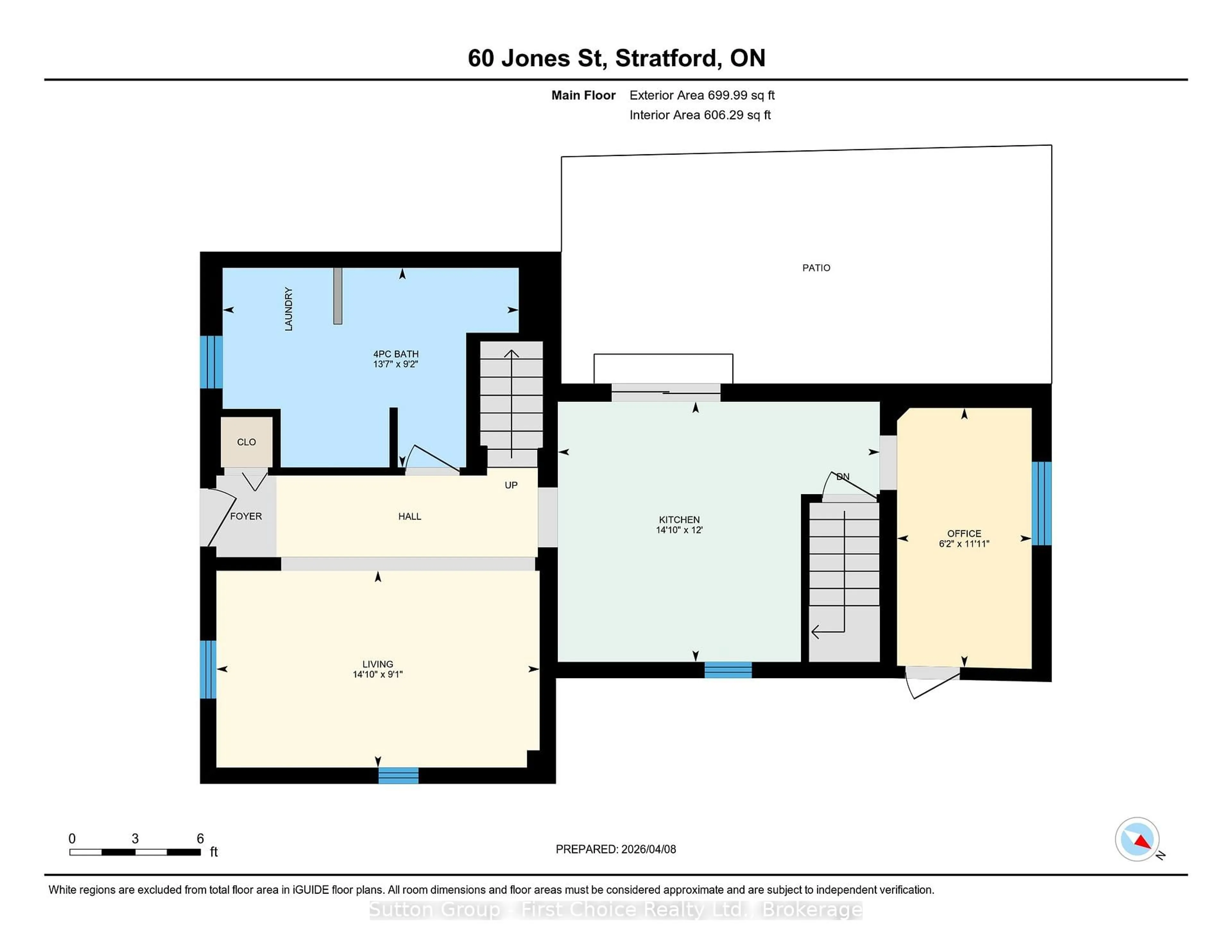 Floor plan for 60 Jones St, Stratford Ontario N5A 6G7