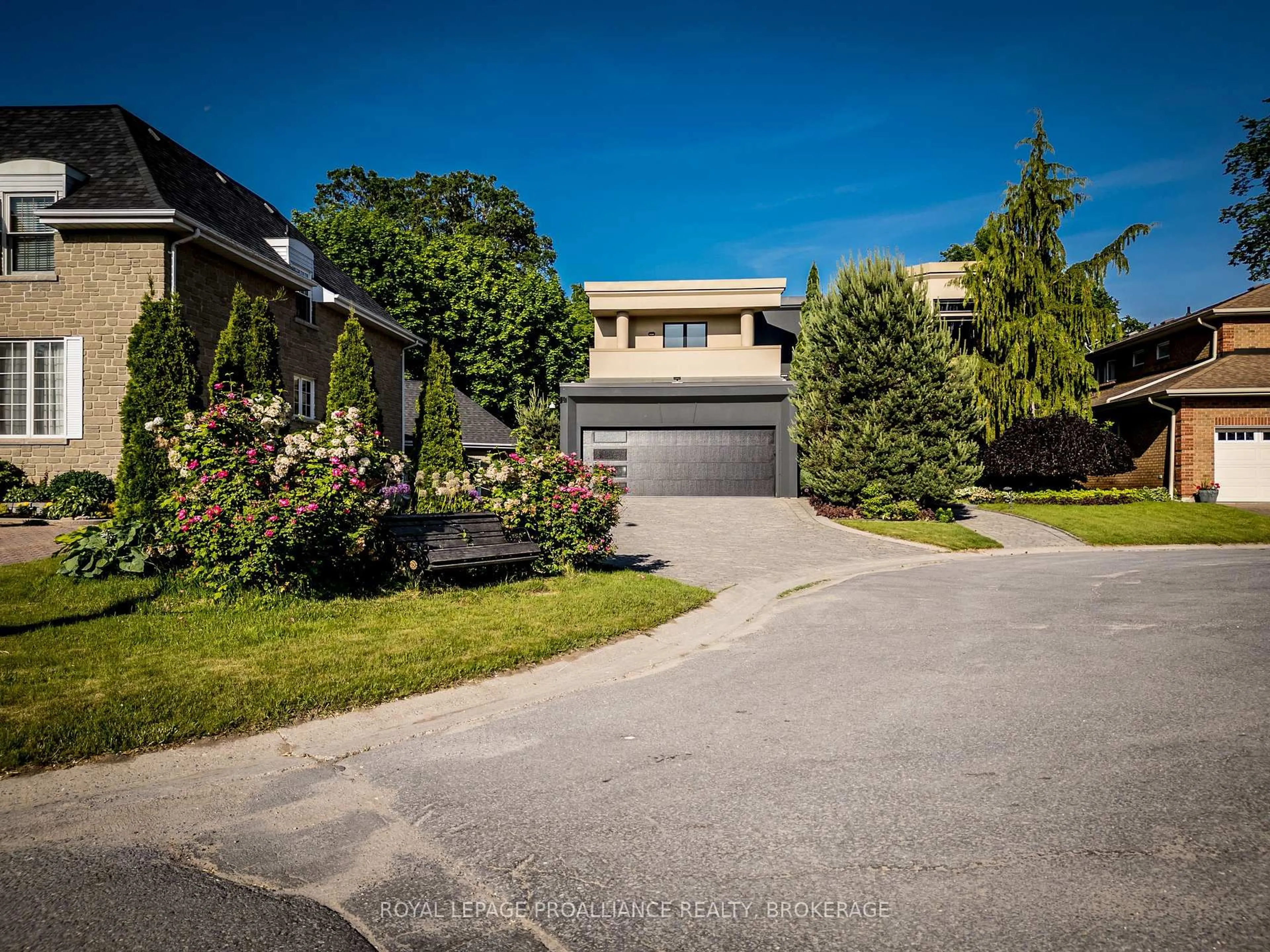 A pic from outside/outdoor area/front of a property/back of a property/a pic from drone, street for 3 Authors Lane, Kingston Ontario K7M 7W7