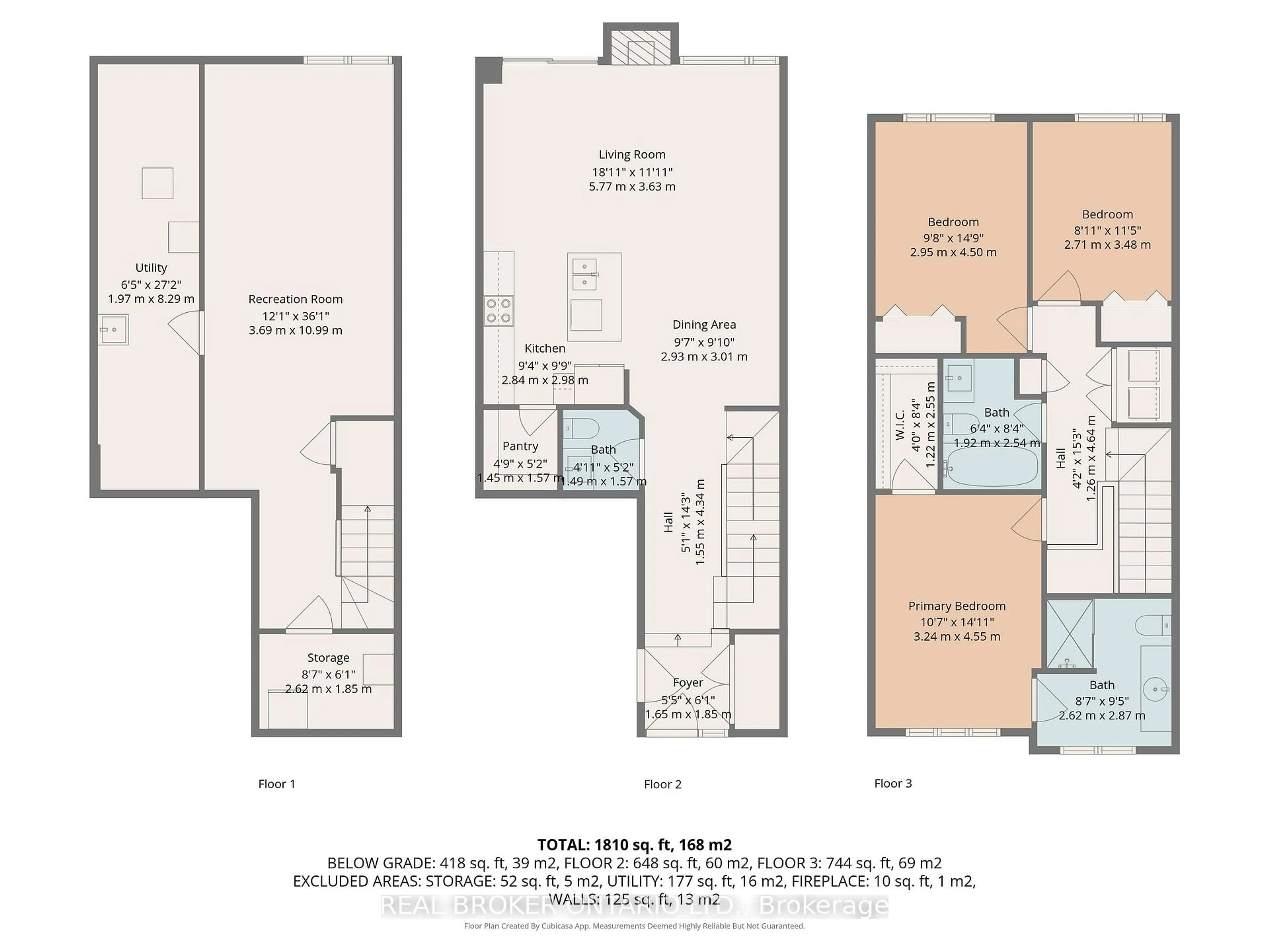 Floor plan for 291 Shinleaf Cres, Ottawa Ontario K1W 0J2
