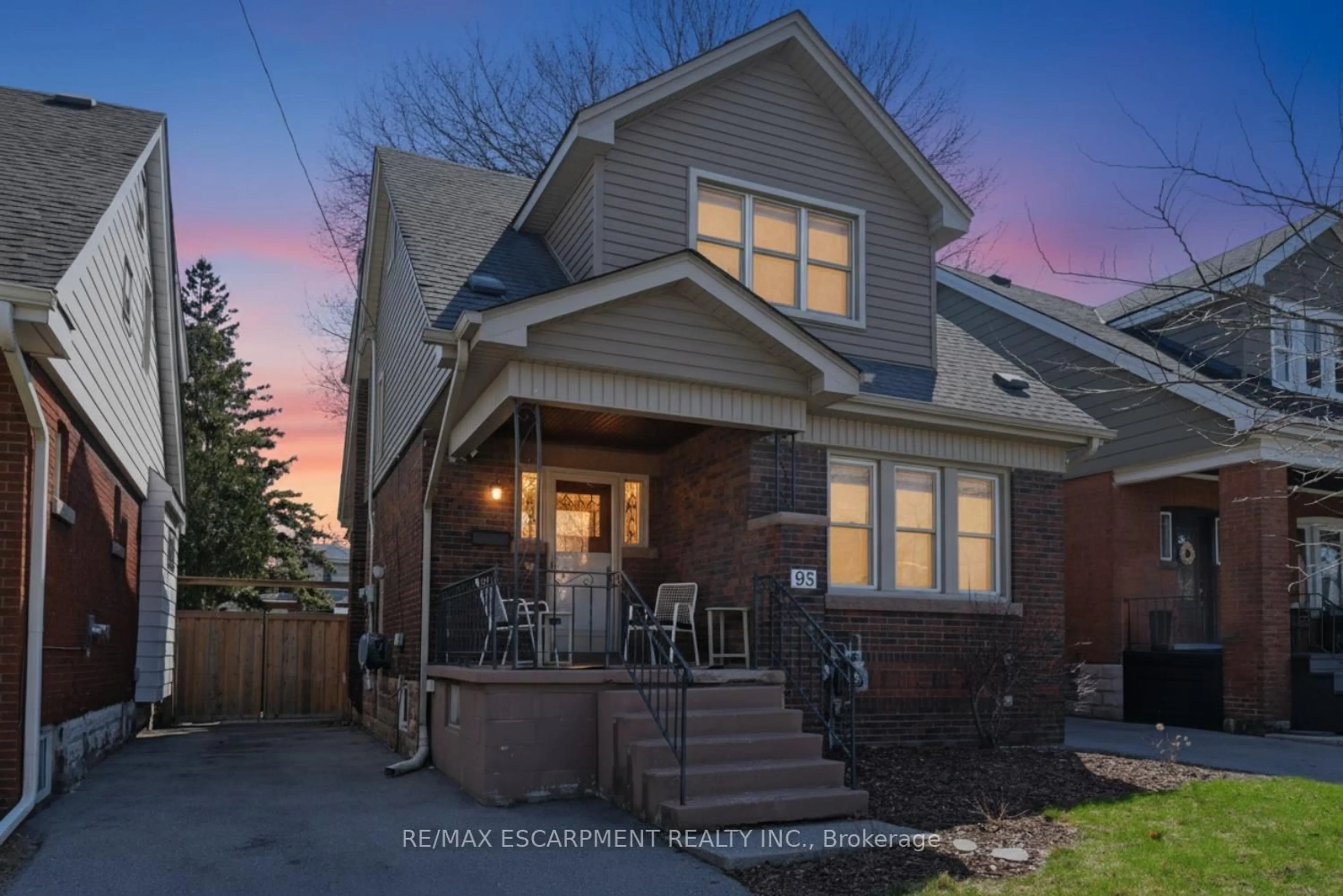 Home with brick exterior material, street for 95 Huxley Ave, Hamilton Ontario L8K 2P7