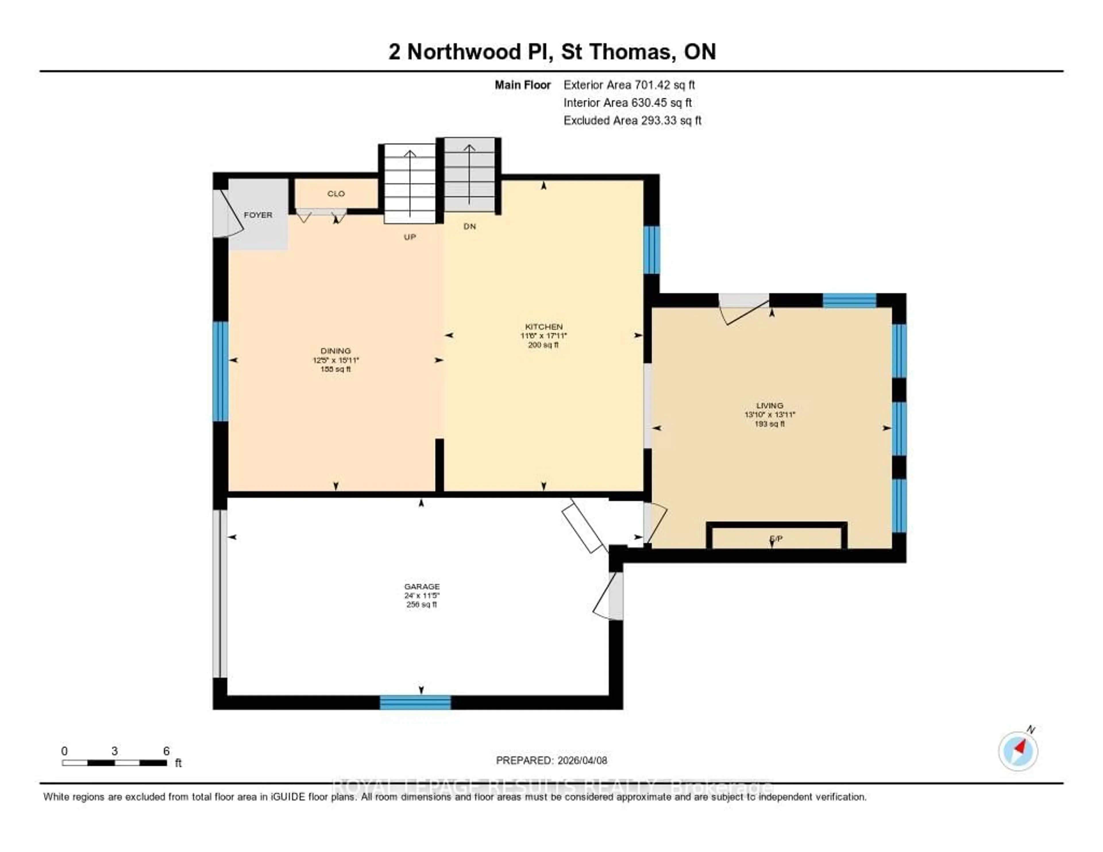 Floor plan for 2 Northwood Pl, St. Thomas Ontario N5P 2J4