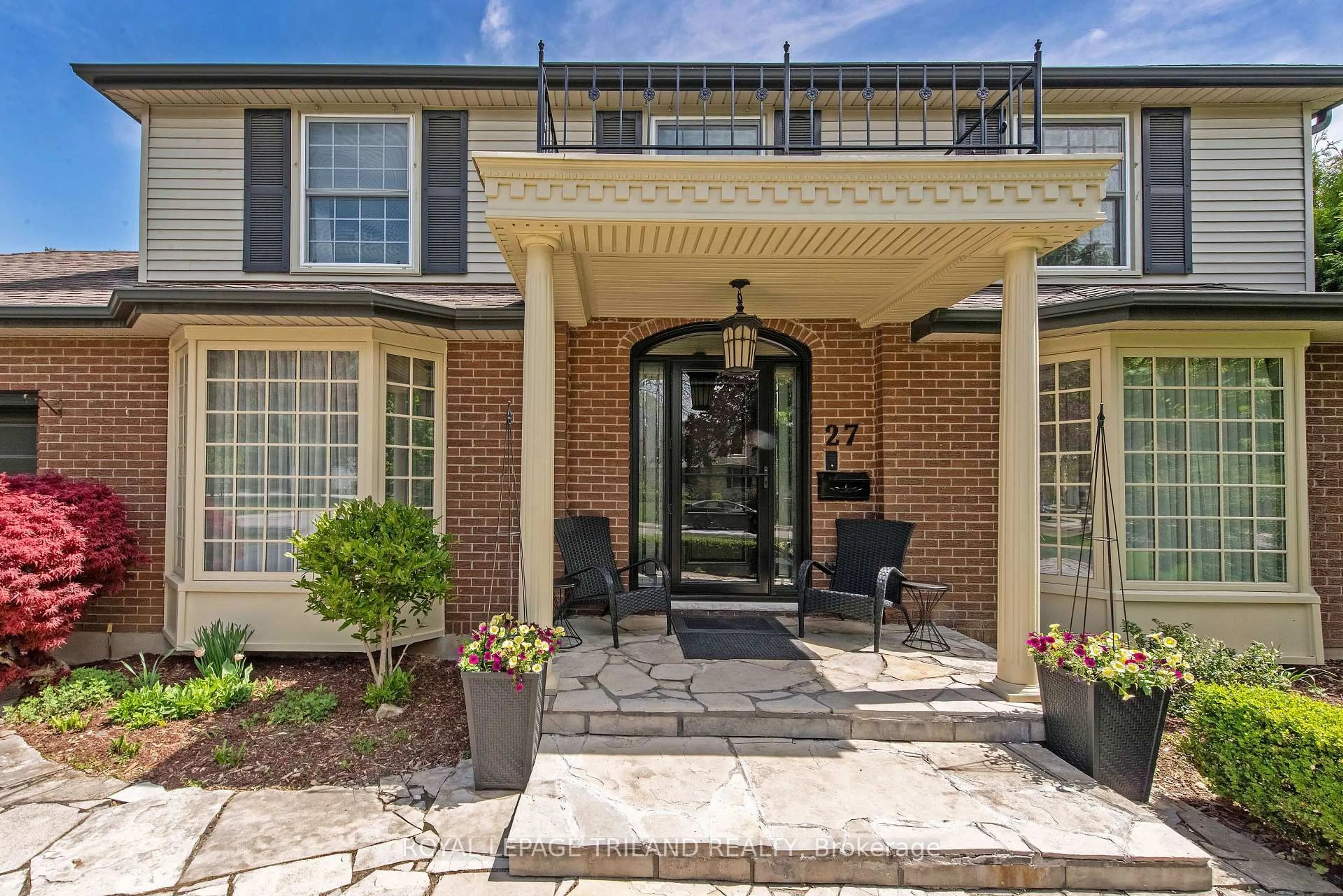 Home with brick exterior material, street for 27 Cherokee Rd, London North Ontario N6G 2N7