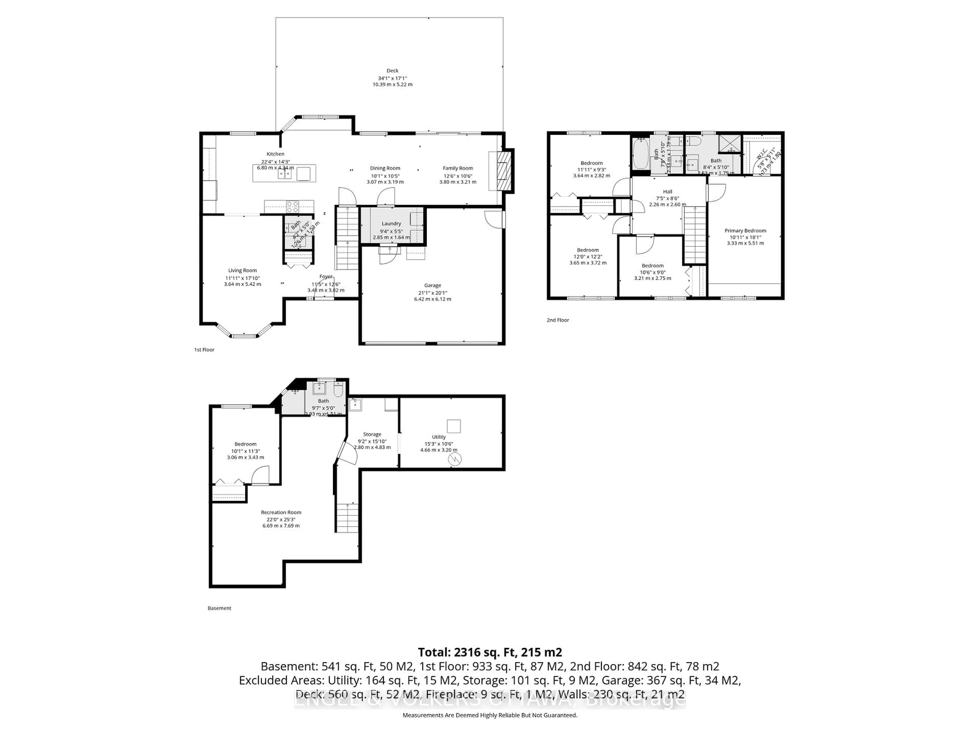 Floor plan for 12 Mancil Dr, Ottawa Ontario K2J 2J5