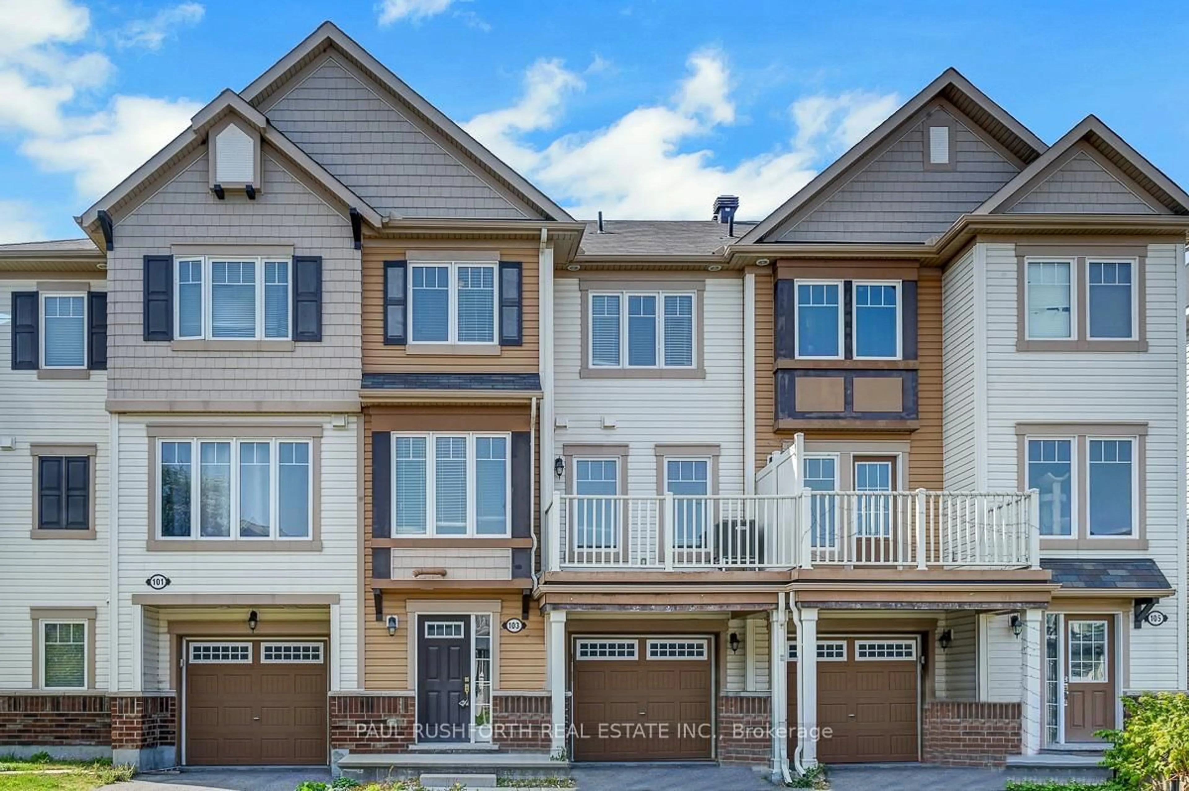 Home with vinyl exterior material, street for 103 Eclipse Cres, Ottawa Ontario K4A 0W1