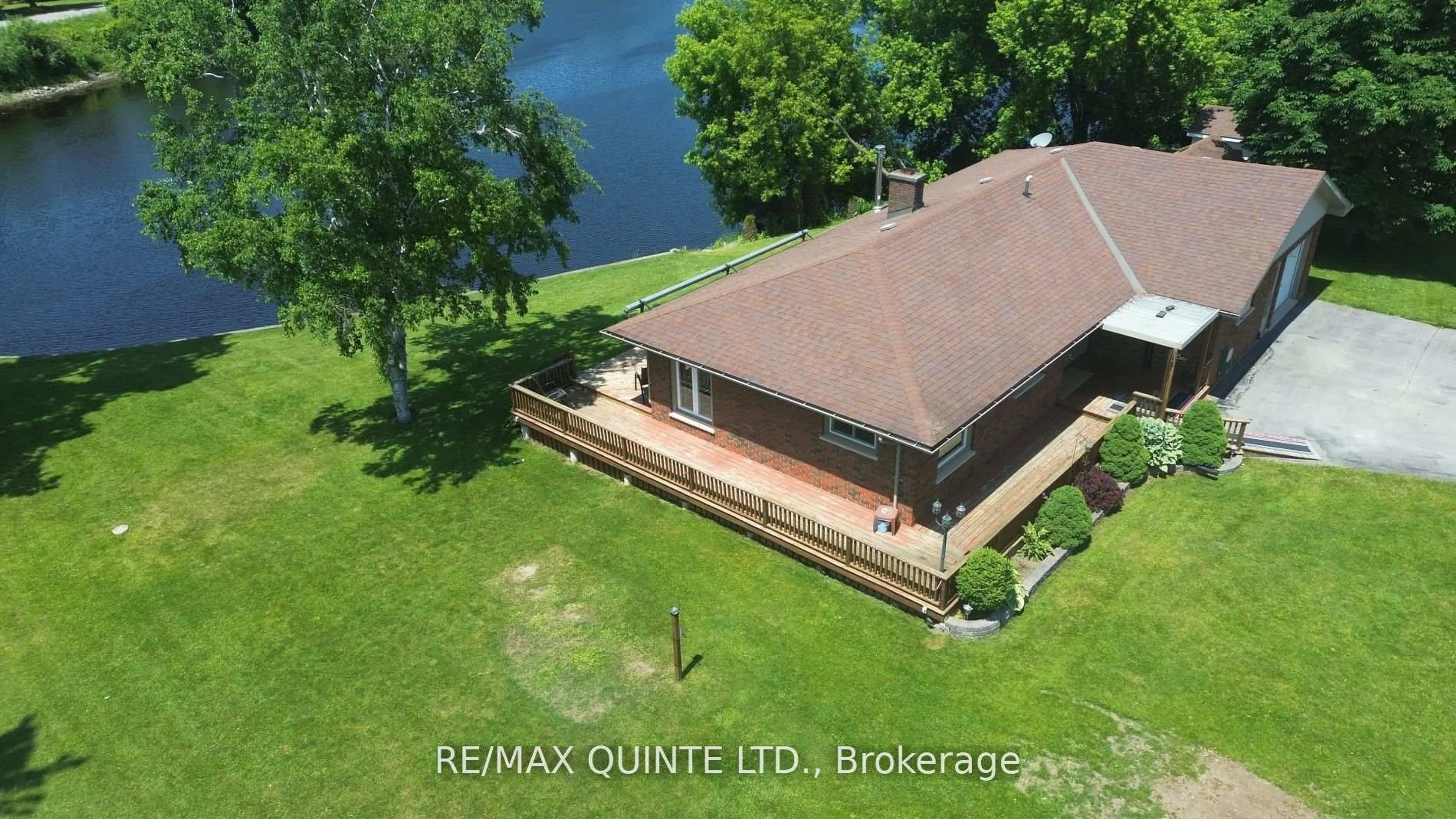 A pic from outside/outdoor area/front of a property/back of a property/a pic from drone, water/lake/river/ocean view for 81 Scuttlehole Rd Rd, Belleville Ontario K0K 2V0