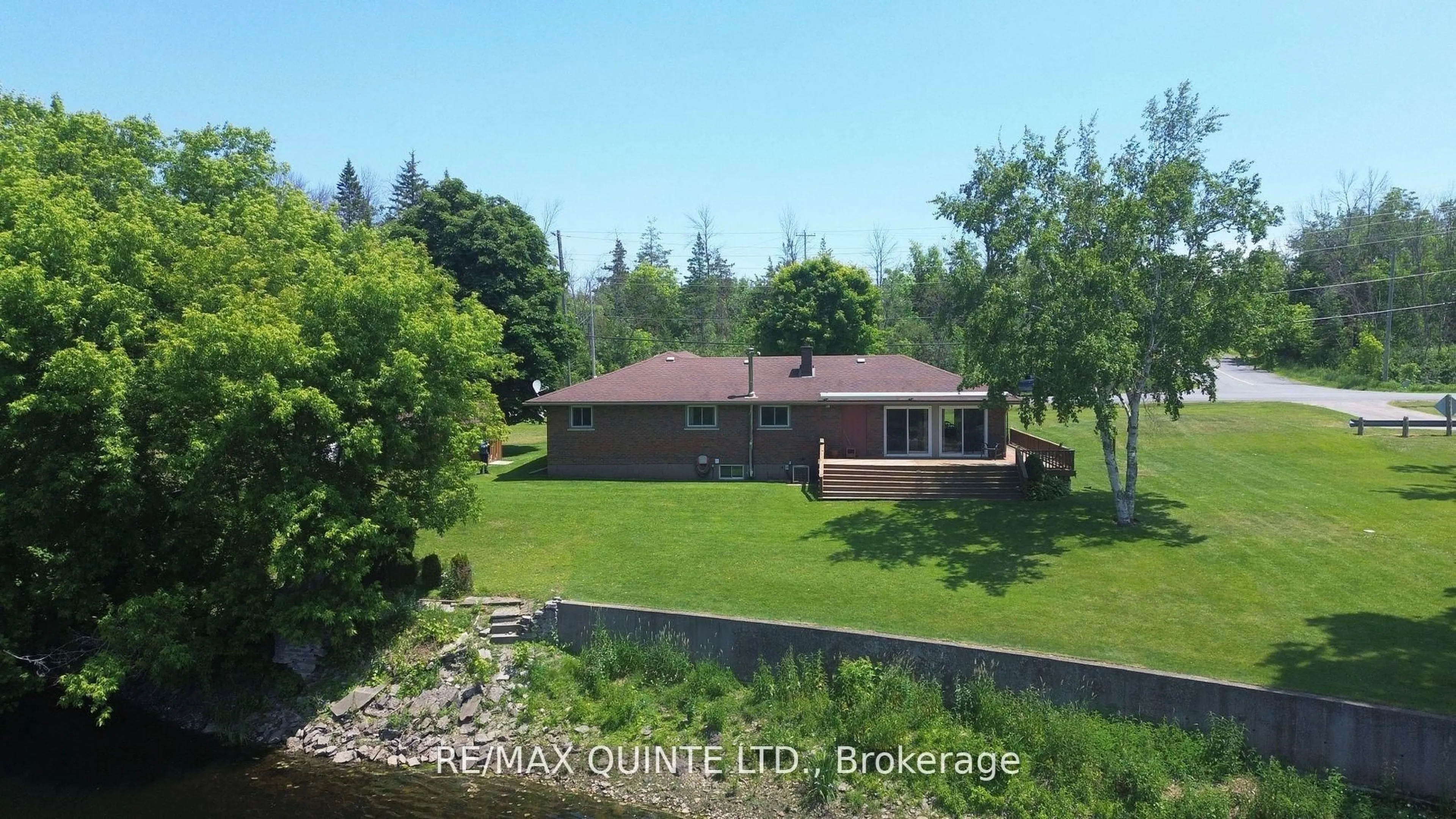 A pic from outside/outdoor area/front of a property/back of a property/a pic from drone, water/lake/river/ocean view for 81 Scuttlehole Rd Rd, Belleville Ontario K0K 2V0