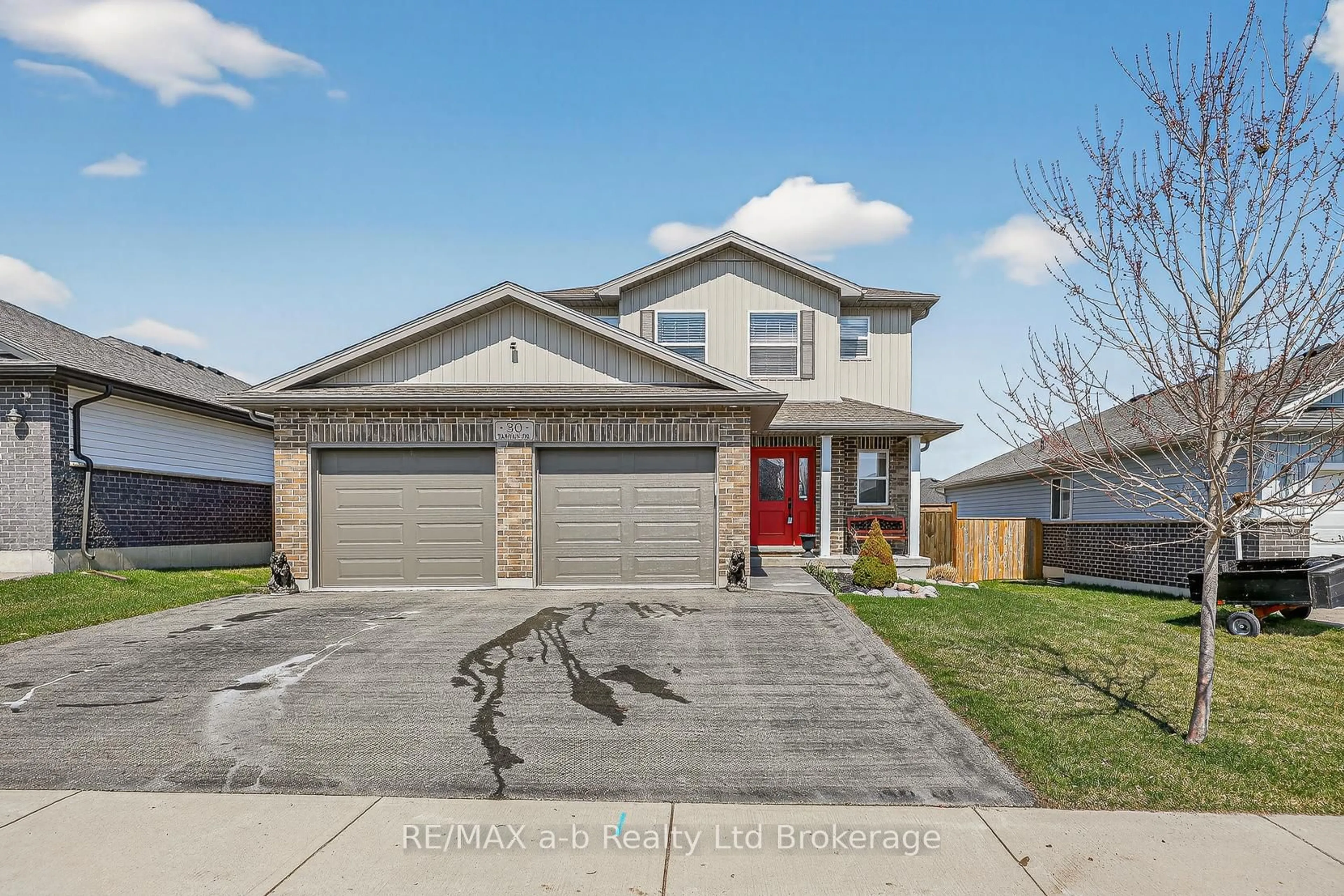 Home with brick exterior material, street for 30 Tartan Dr, Zorra Ontario N0J 1J0