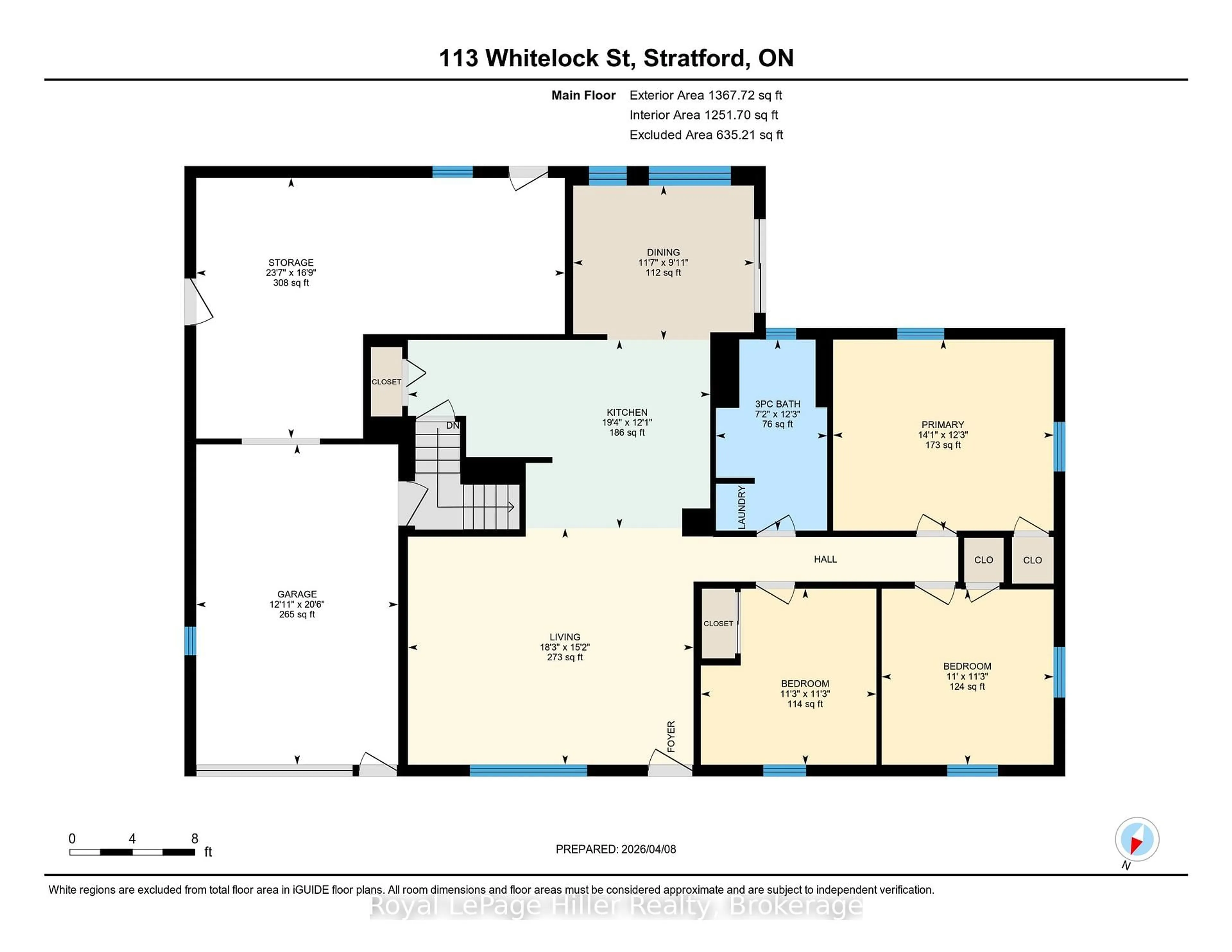 Floor plan for 113 Whitelock St, Stratford Ontario N5A 1T2