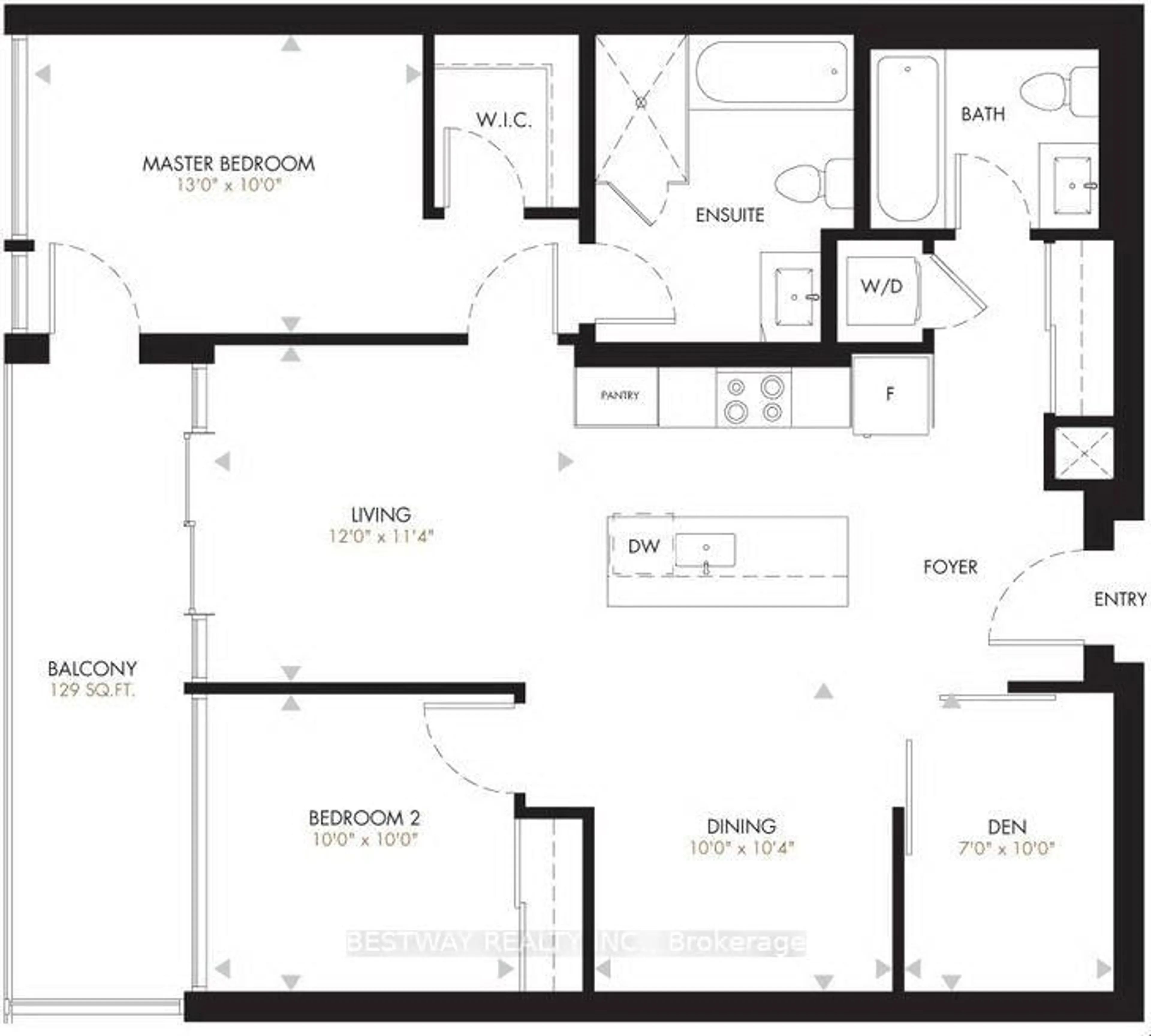 Floor plan for 7711 Green Vista Gate #911, Niagara Falls Ontario L2G 0Y9