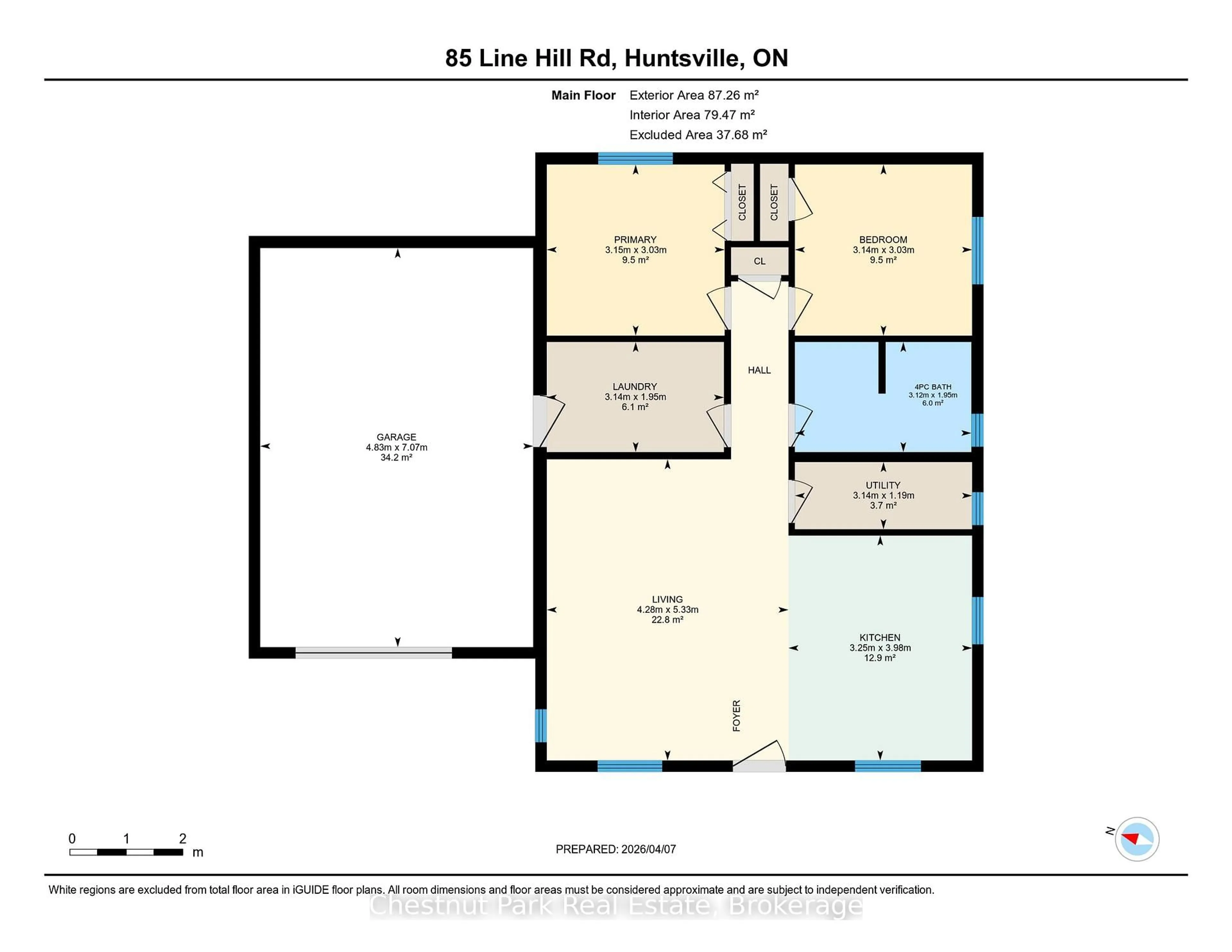 Floor plan for 85 Line Hill Rd, Huntsville Ontario P1H 2N5