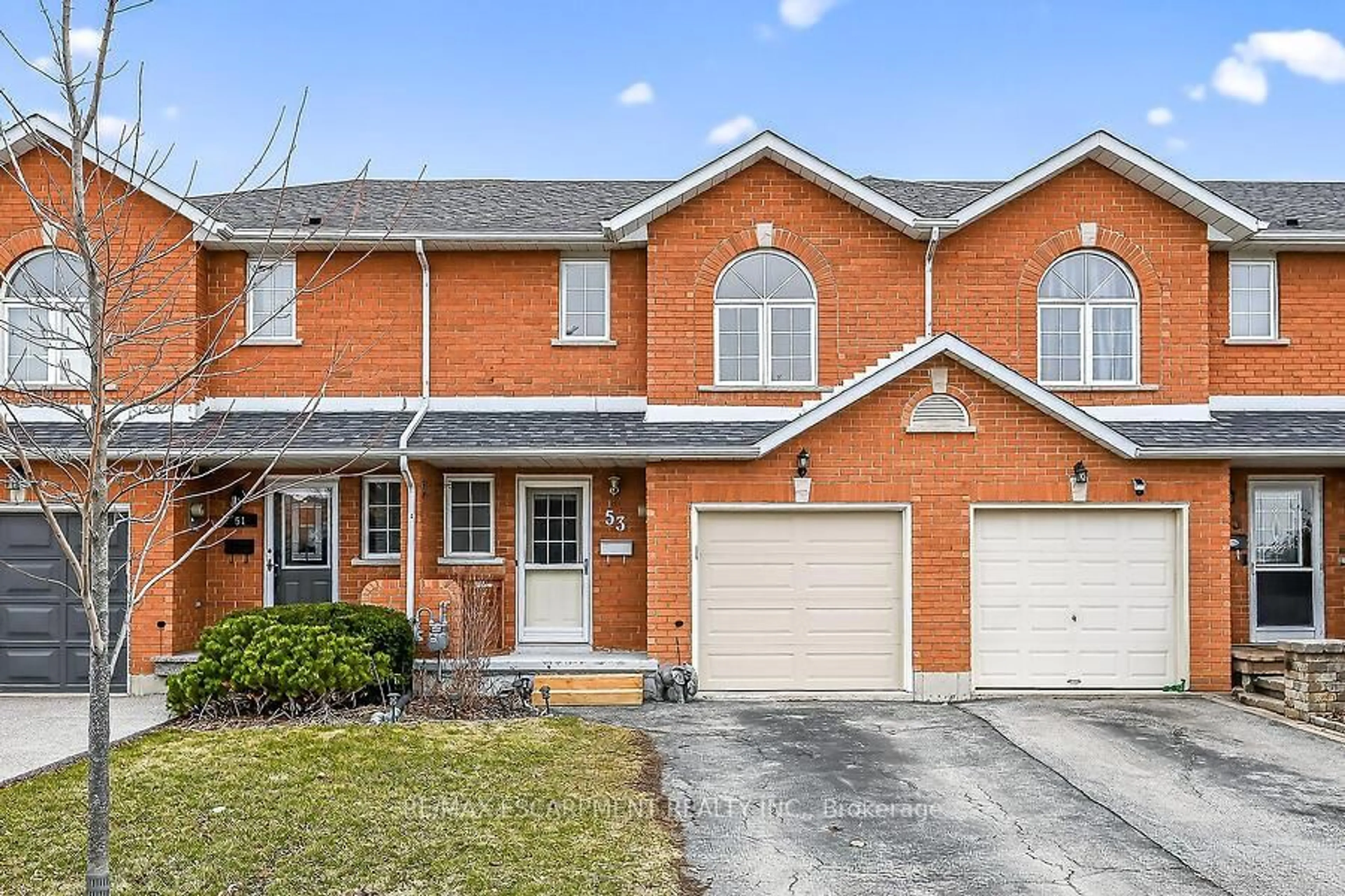 Home with brick exterior material, street for 53 PINEWOODS Dr, Hamilton Ontario L8L 2T6