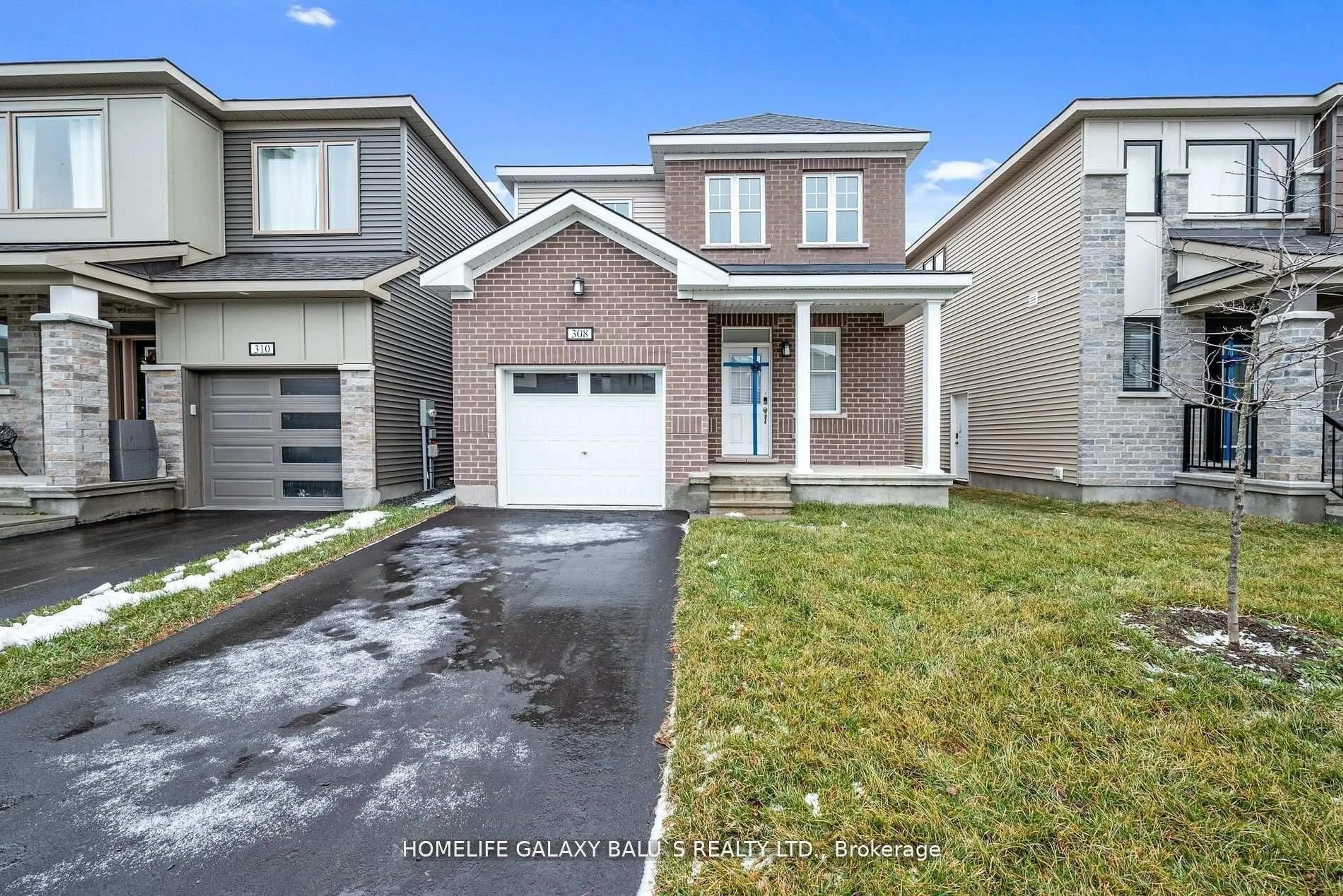 Home with brick exterior material, street for 308 Crossway Terr, Ottawa Ontario K2S 2Y8